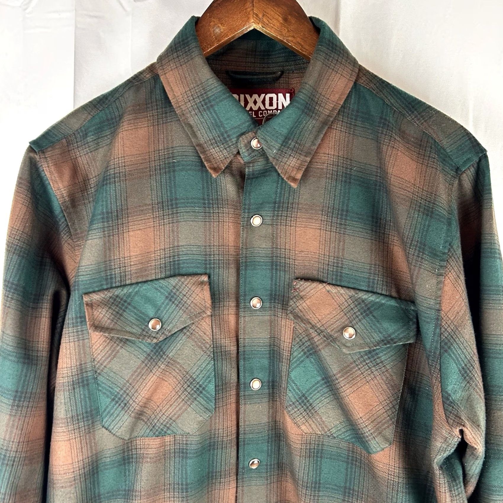 Vintage Dixxon Flannel Shirt Mens Medium The Widowmaker Green Brown Plaid Long Sleeve Size US M / EU 48-50 / 2 - 2 Thumbnail