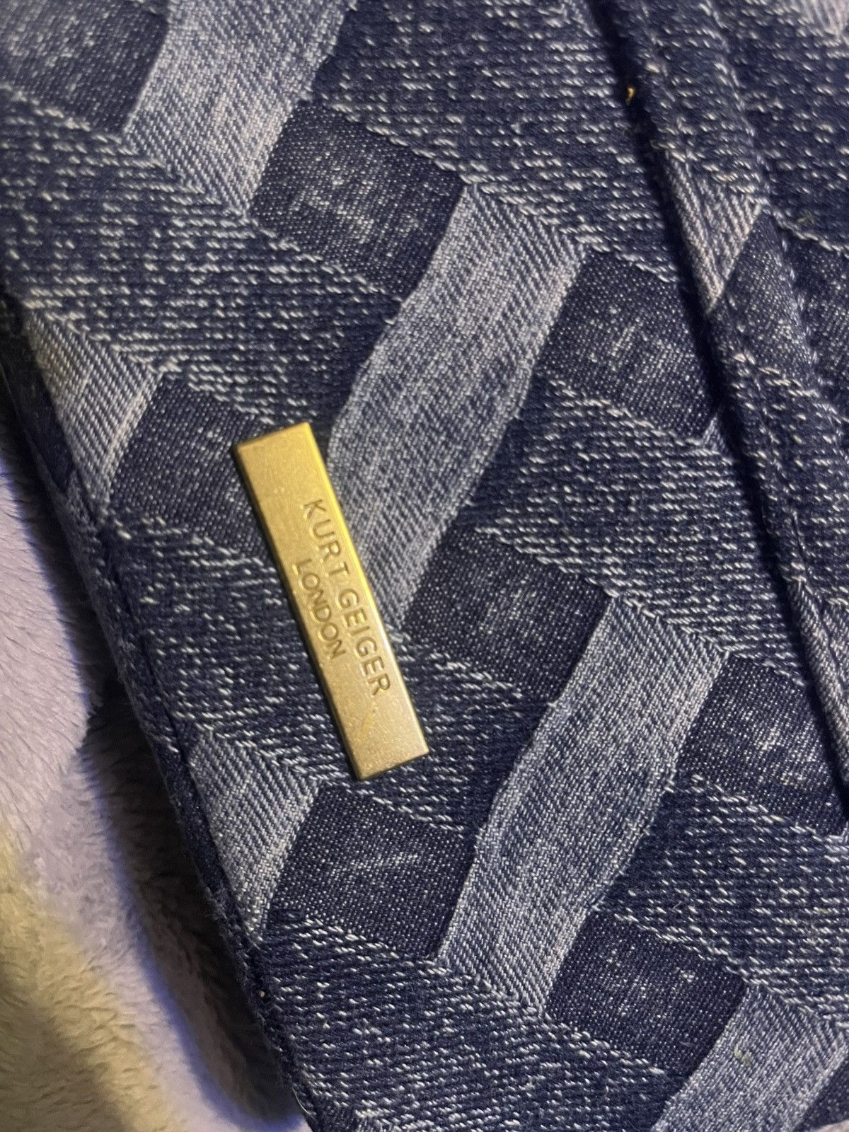 Kurt Geiger Blue Denim Kurt Purse Size ONE SIZE - 3 Thumbnail