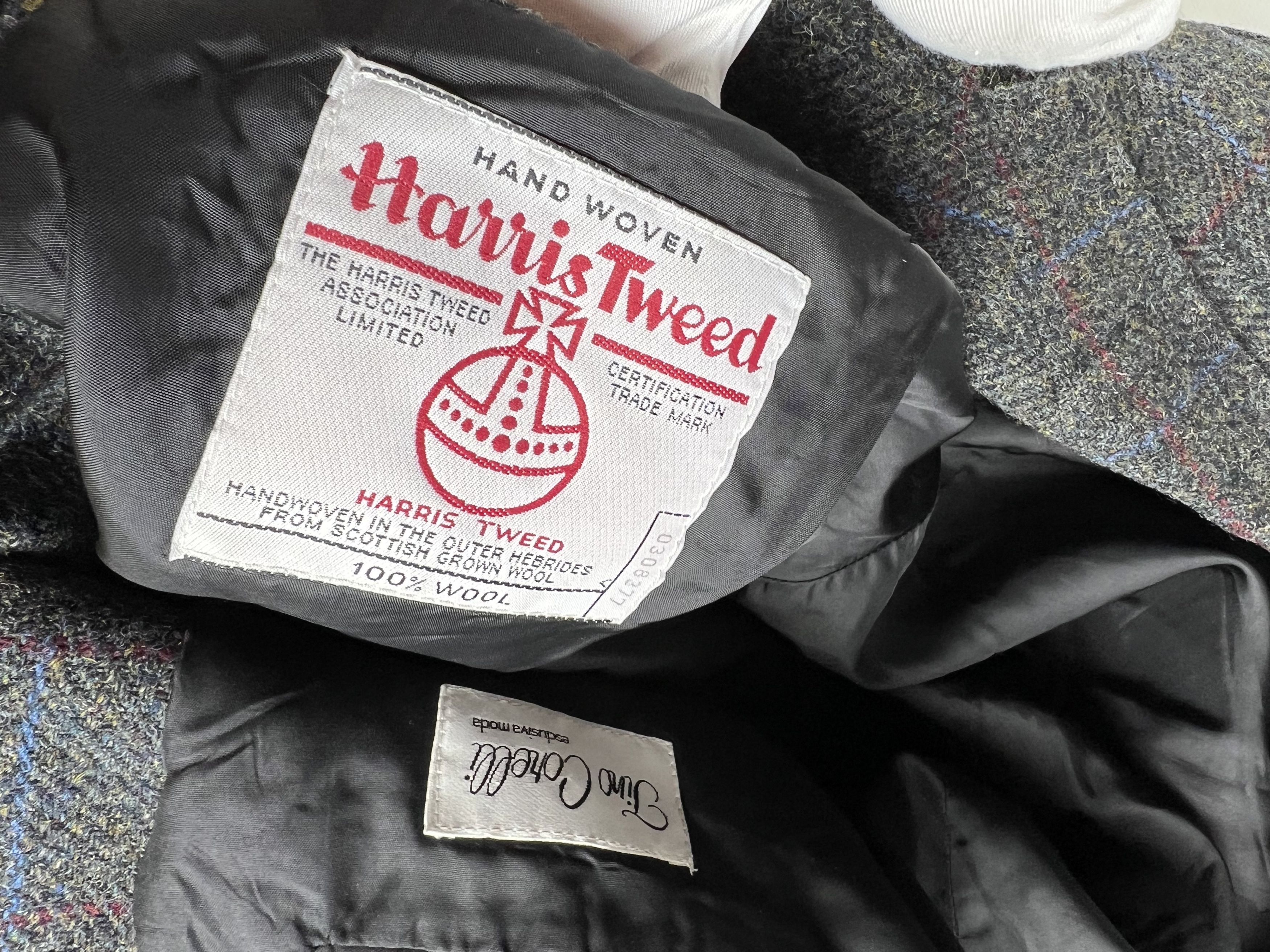 Harris Tweed × Vintage Vintage Harris Tweed Wool Blazer M Size 48R - 6 Thumbnail