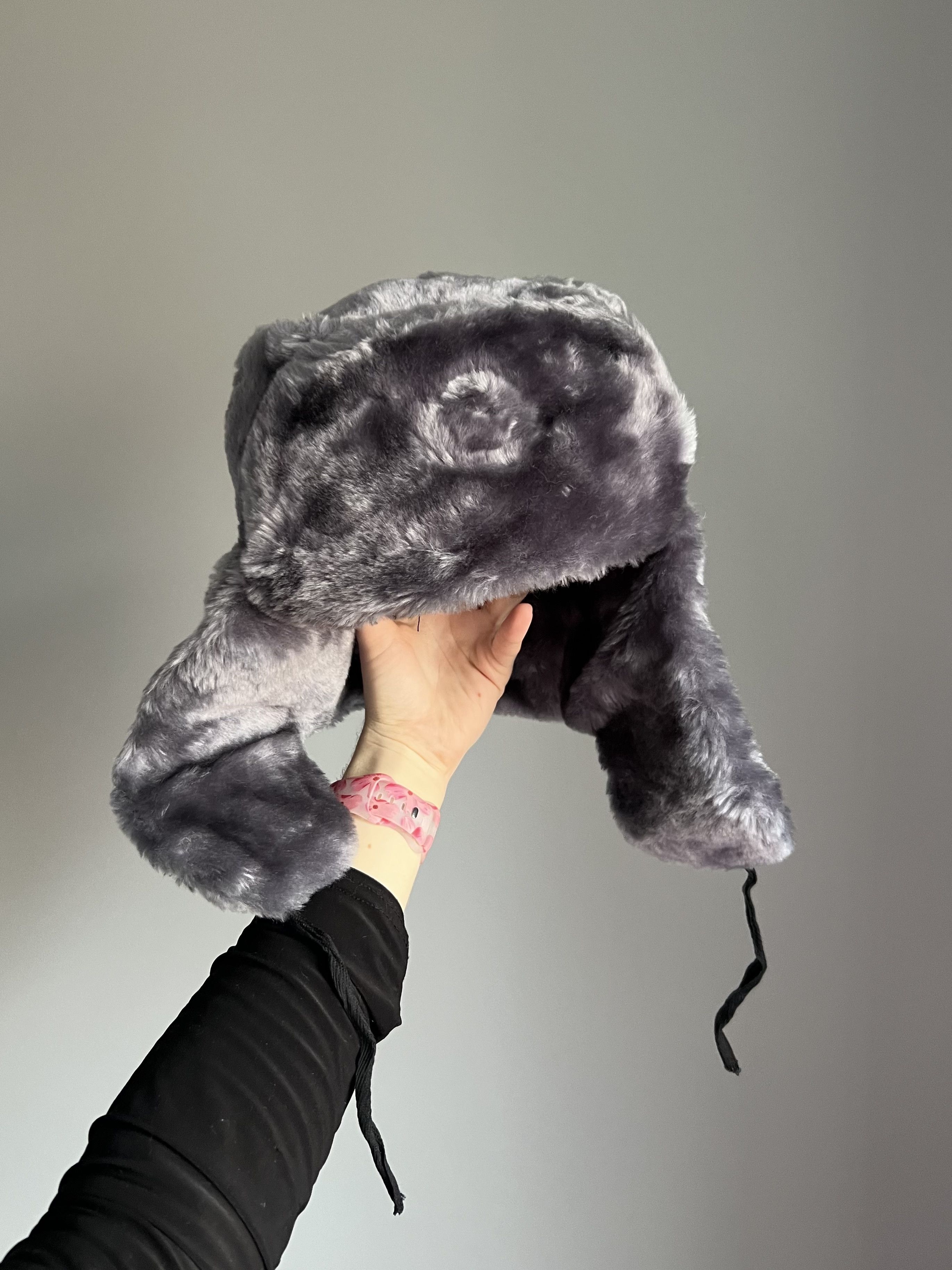 Japanese Brand Vintage 90s Alt Fuzzy Mohair Ushanka USSR Hat Size ONE SIZE - 6 Thumbnail