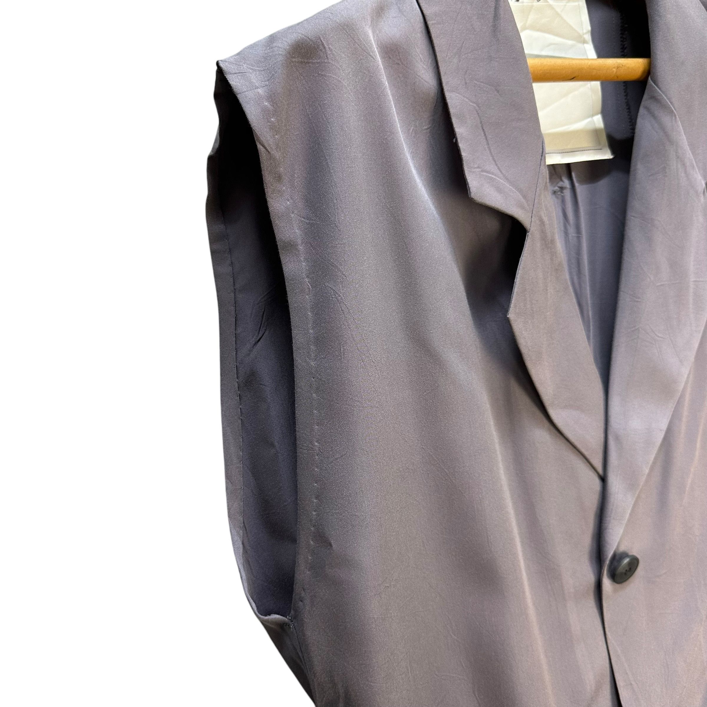 Japanese Brand KASTANE Magazine Jacket Sleeveless Belted Suit #A77-1878 Size ONE SIZE - 4 Thumbnail