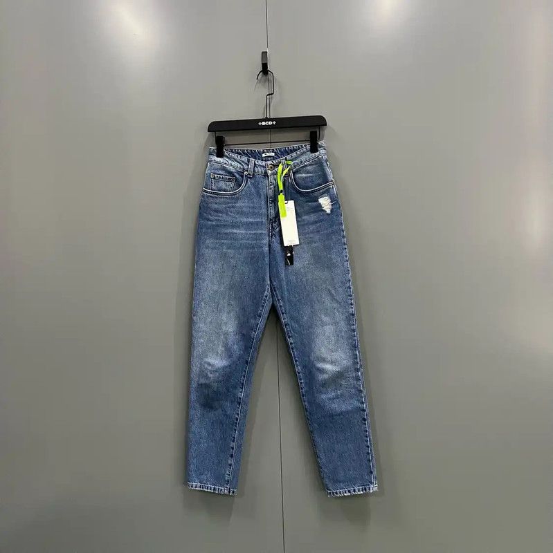 Miu Miu Miu Miu Summer Blue Cotton Casual Pants 0089 Size 28" / US 6 / IT 42 - 1 Thumbnail