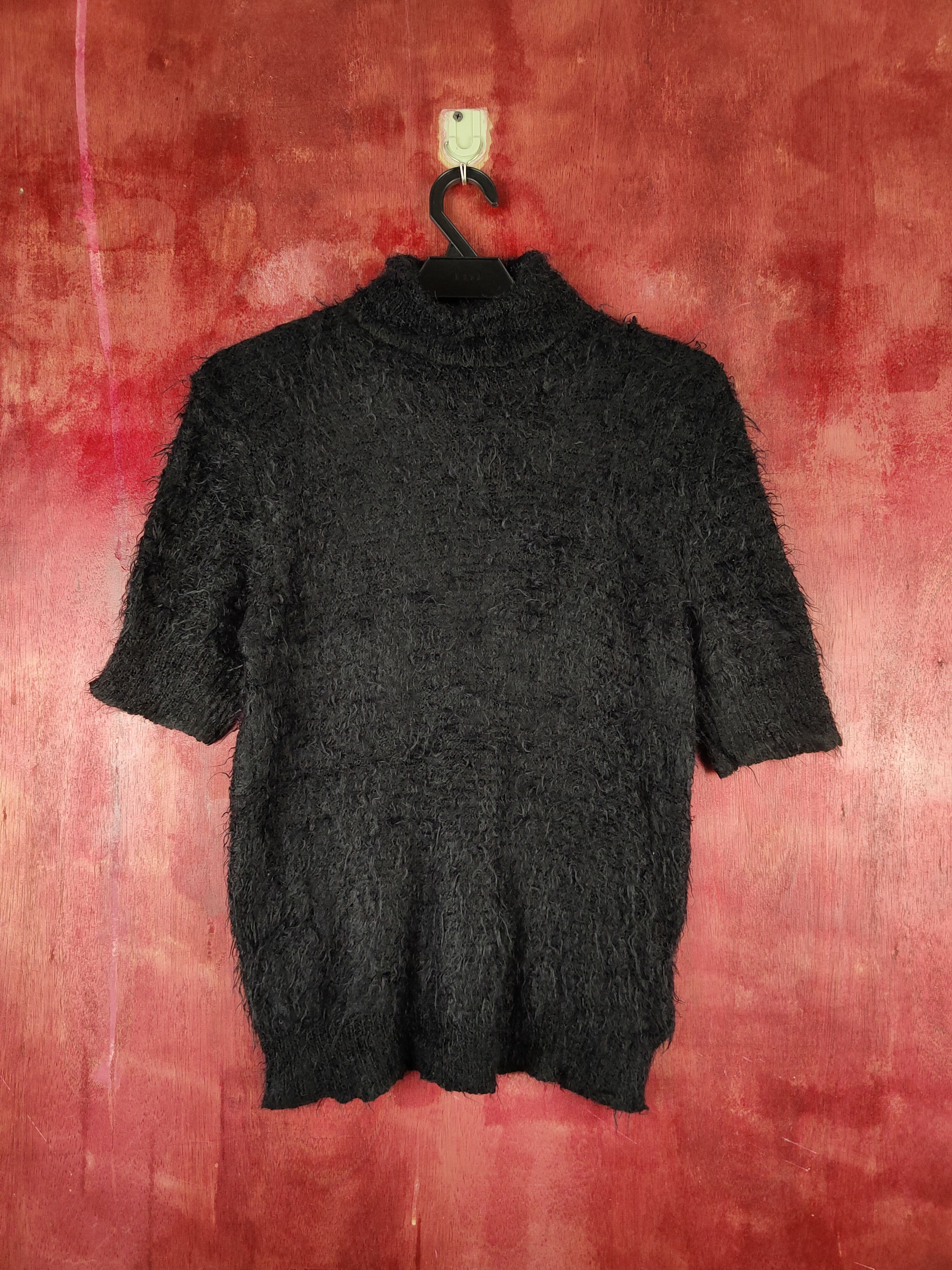 Rinascimento Black Fur Mohair Knitwear (Vintage Fashion)