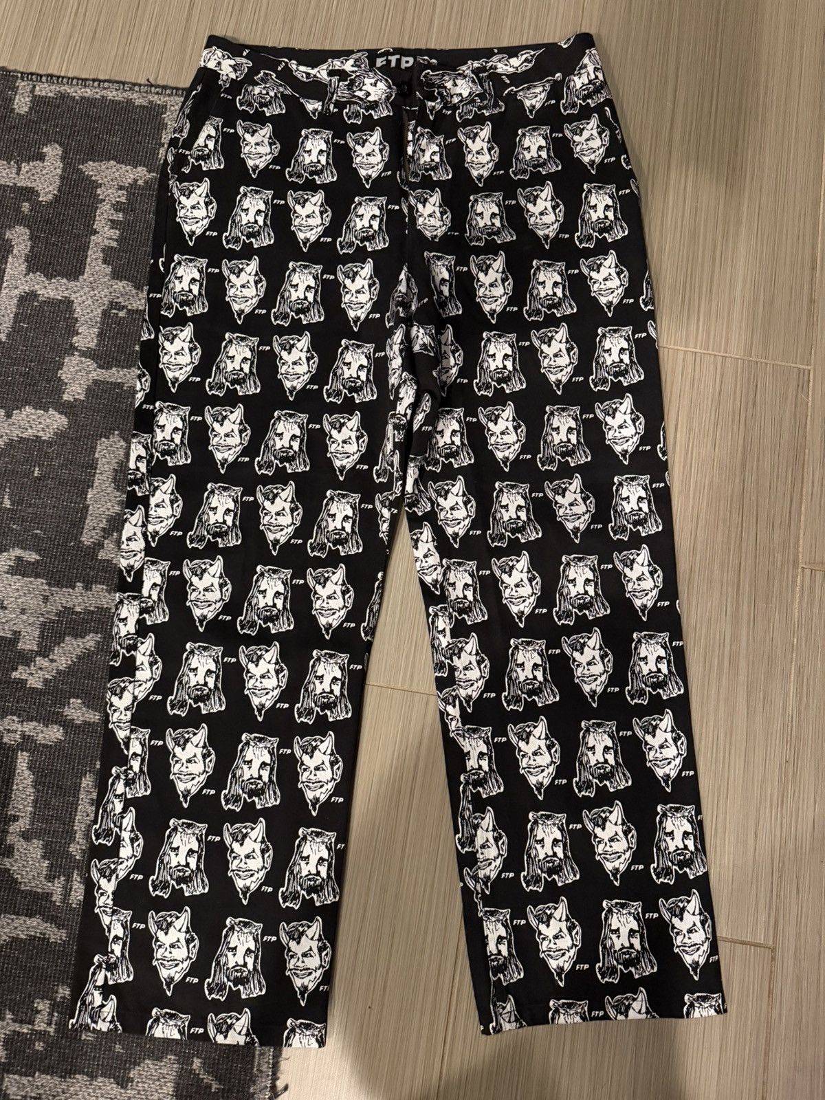 Ftp Black Jesus/devil Pants Size 36