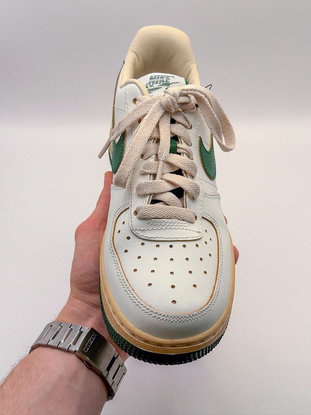 Nike Nike Air Force 1 Low '07 Vintage "White Gorge Green" Size US 6 / EU 39 - 6 Thumbnail