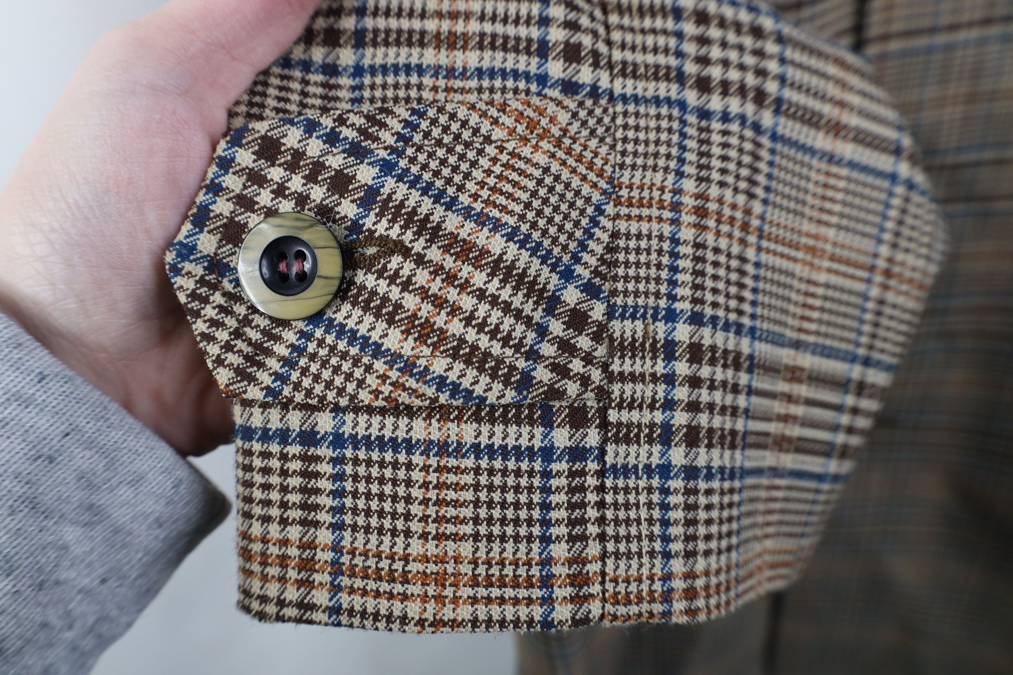 Vintage Vintage 60s 70s Streetwear Houndstooth Plaid Trench Coat USA Size US XXL / EU 58 / 5 - 8 Thumbnail