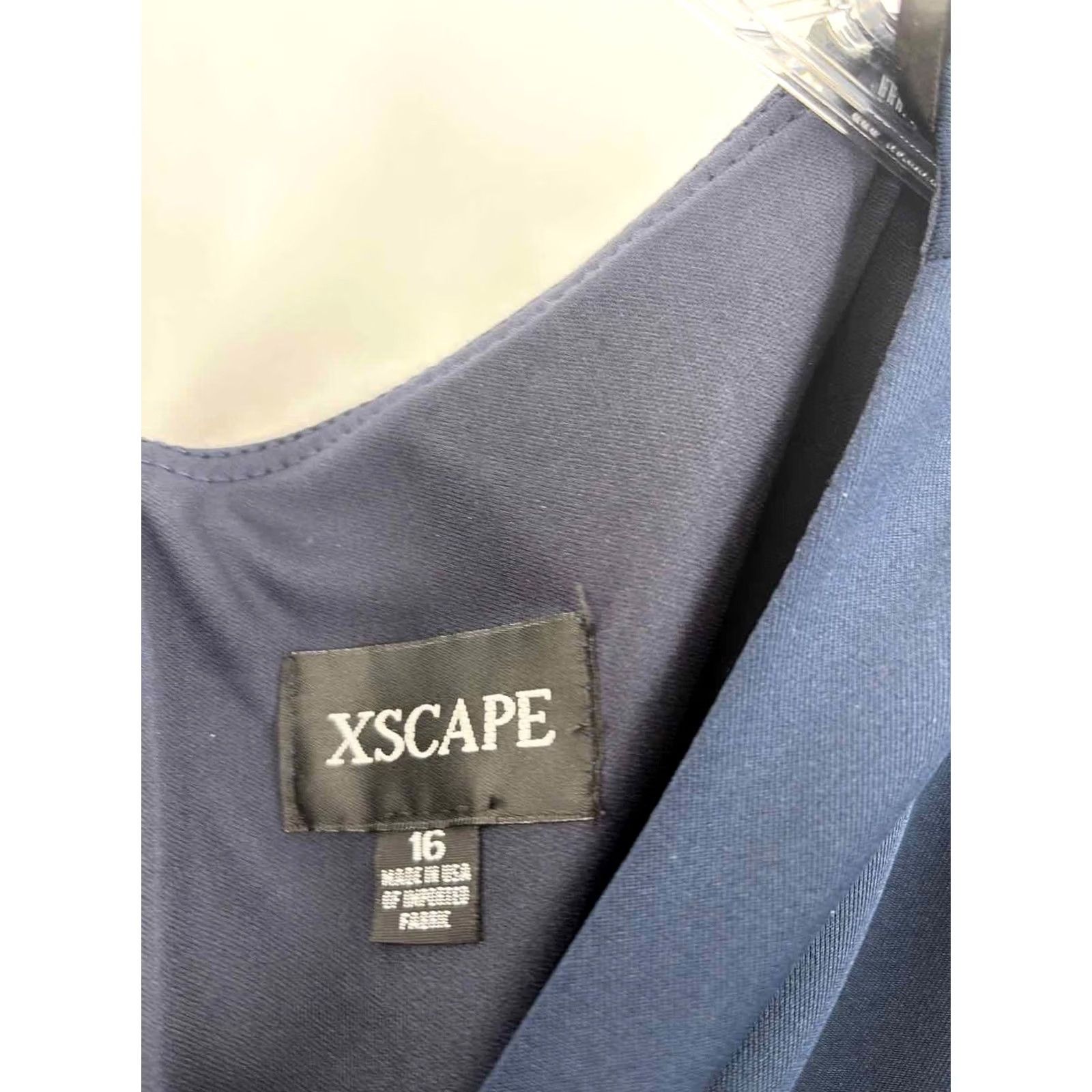 Vintage XScape Navy Maxi Evening Gown Size 16 Plus Size XXL / US 16-18 / IT 52-54 - 2 Thumbnail