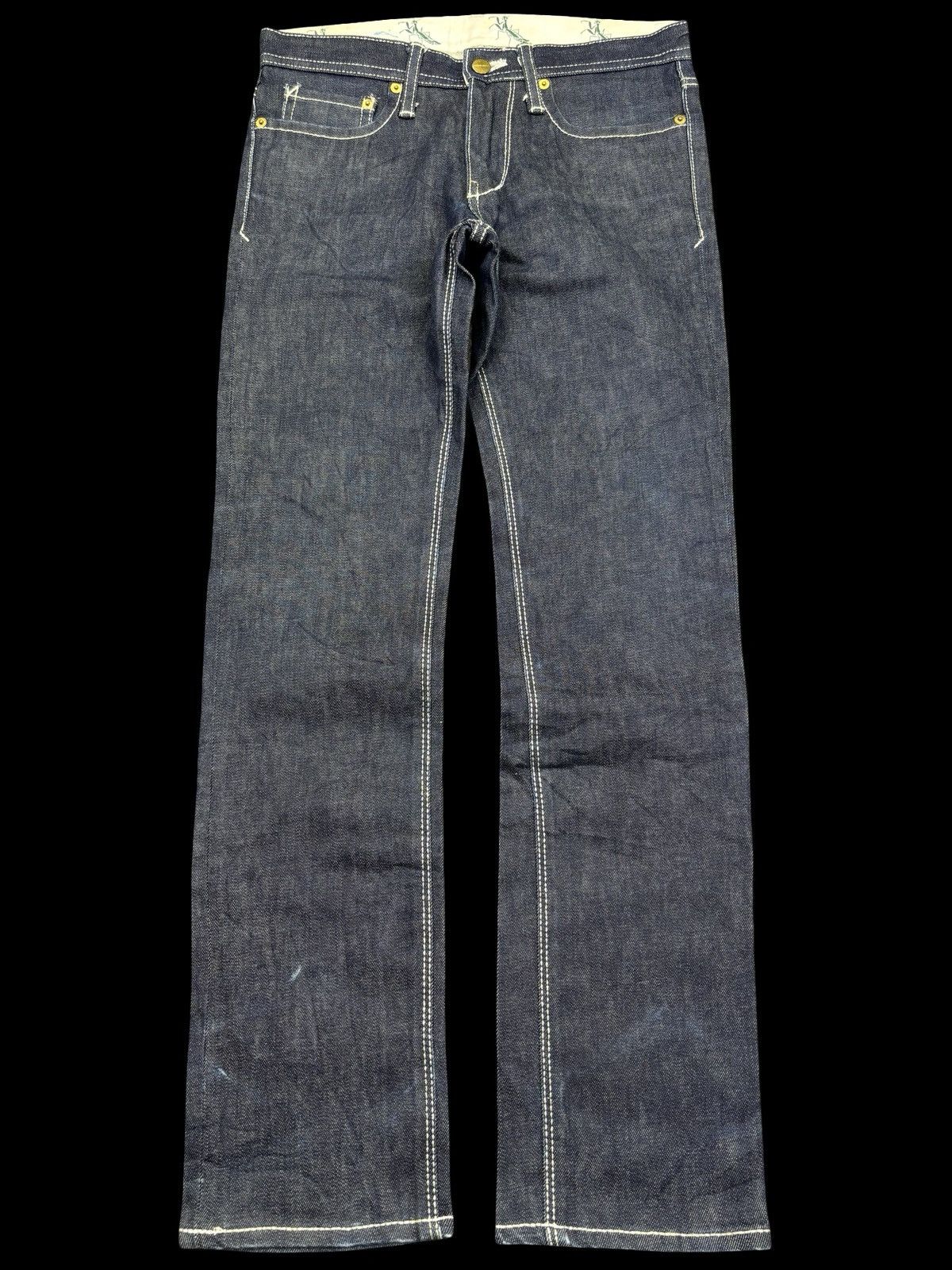 Japanese Brand PHENOMENON Tokyo Japanese Designer Skinny 10Oz Denim F751 Size US 29 - 2 Thumbnail