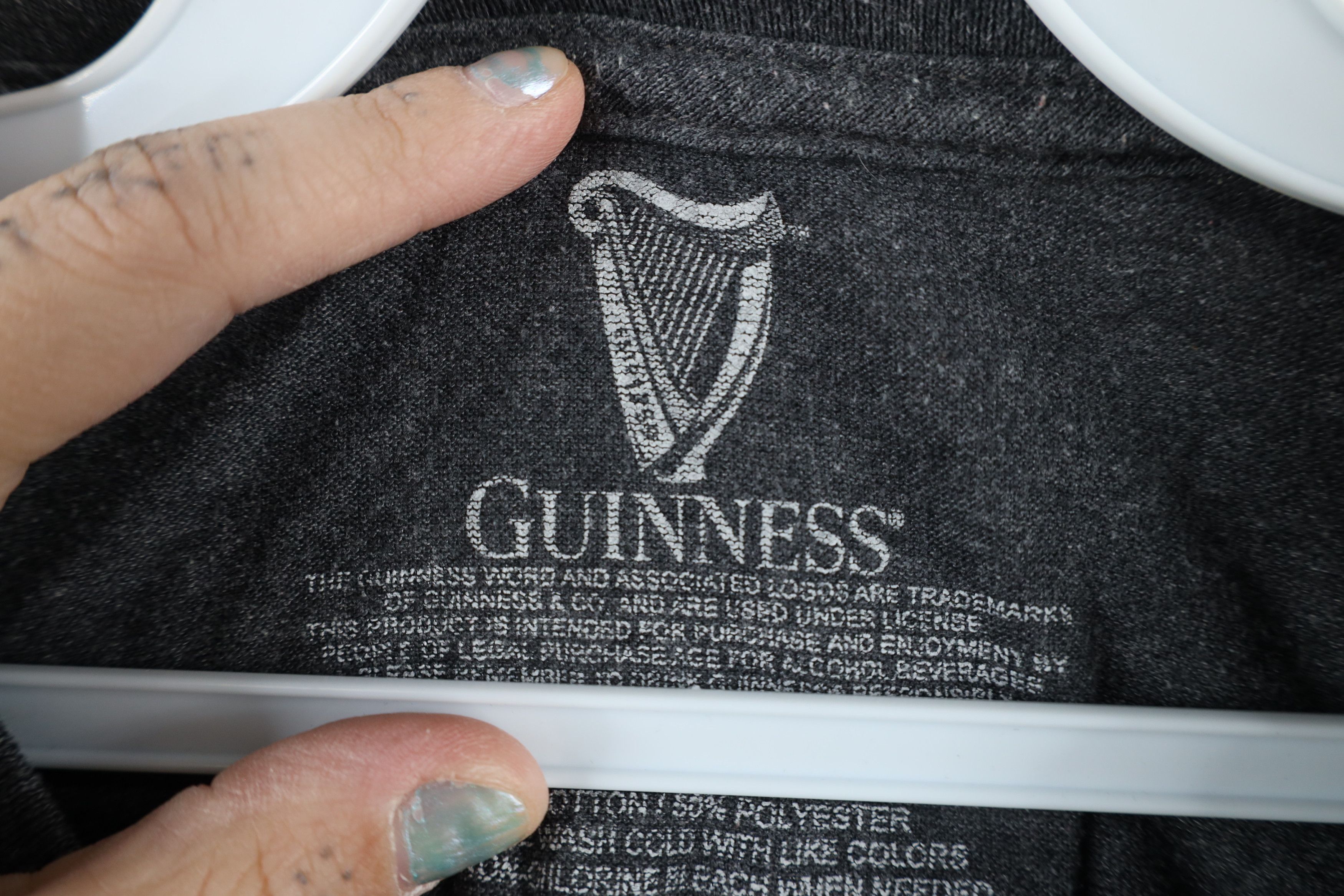 Vintage Vintage Y2K Guinness Beer Out Short Sleeve T-Shirt Gray Size US XXL / EU 58 / 5 - 6 Thumbnail