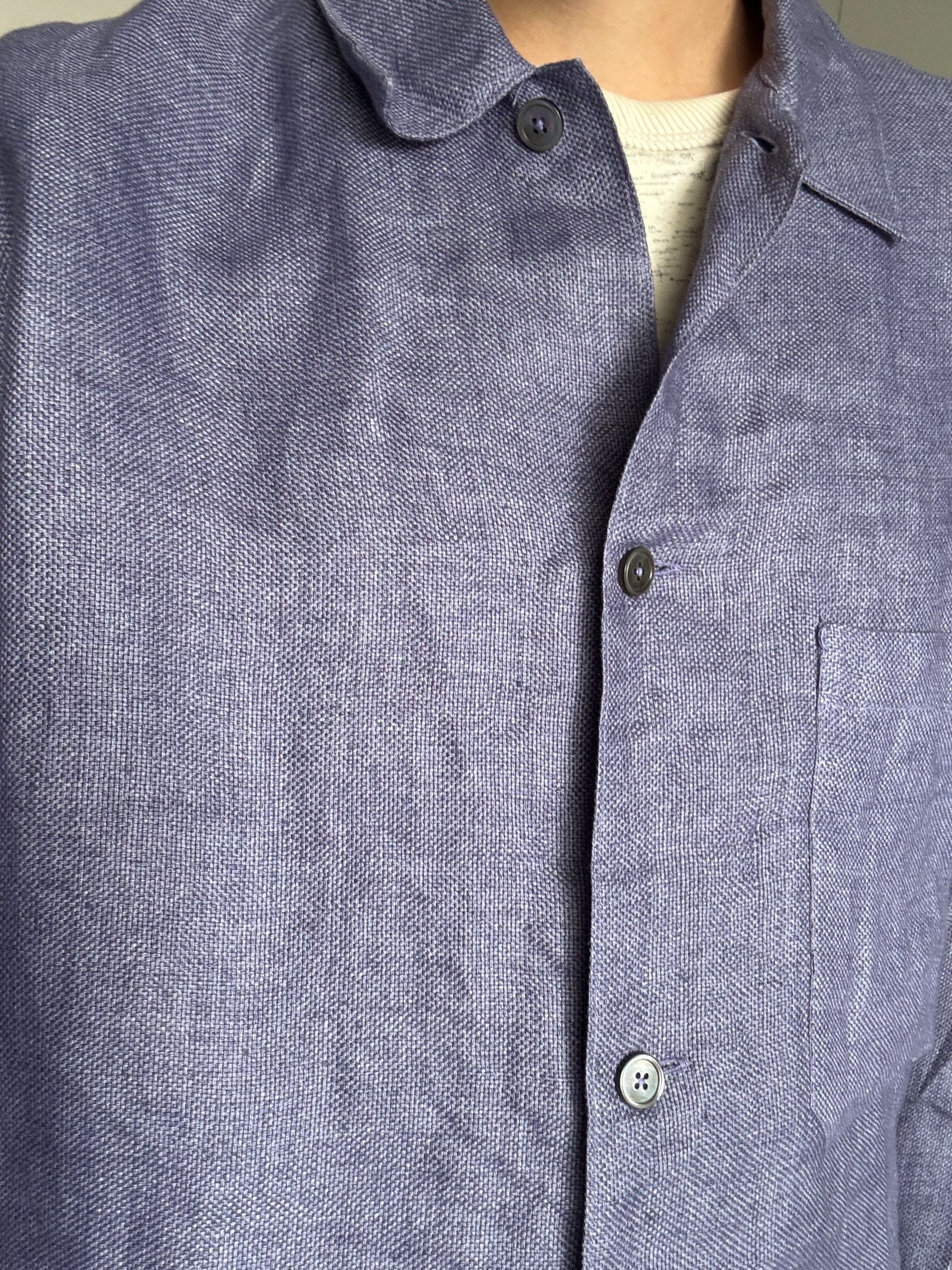 Comoli Comoli Japan 100% Linen Oversized Shirt Size 2 (46) - M Size US M / EU 48-50 / 2 - 3 Thumbnail
