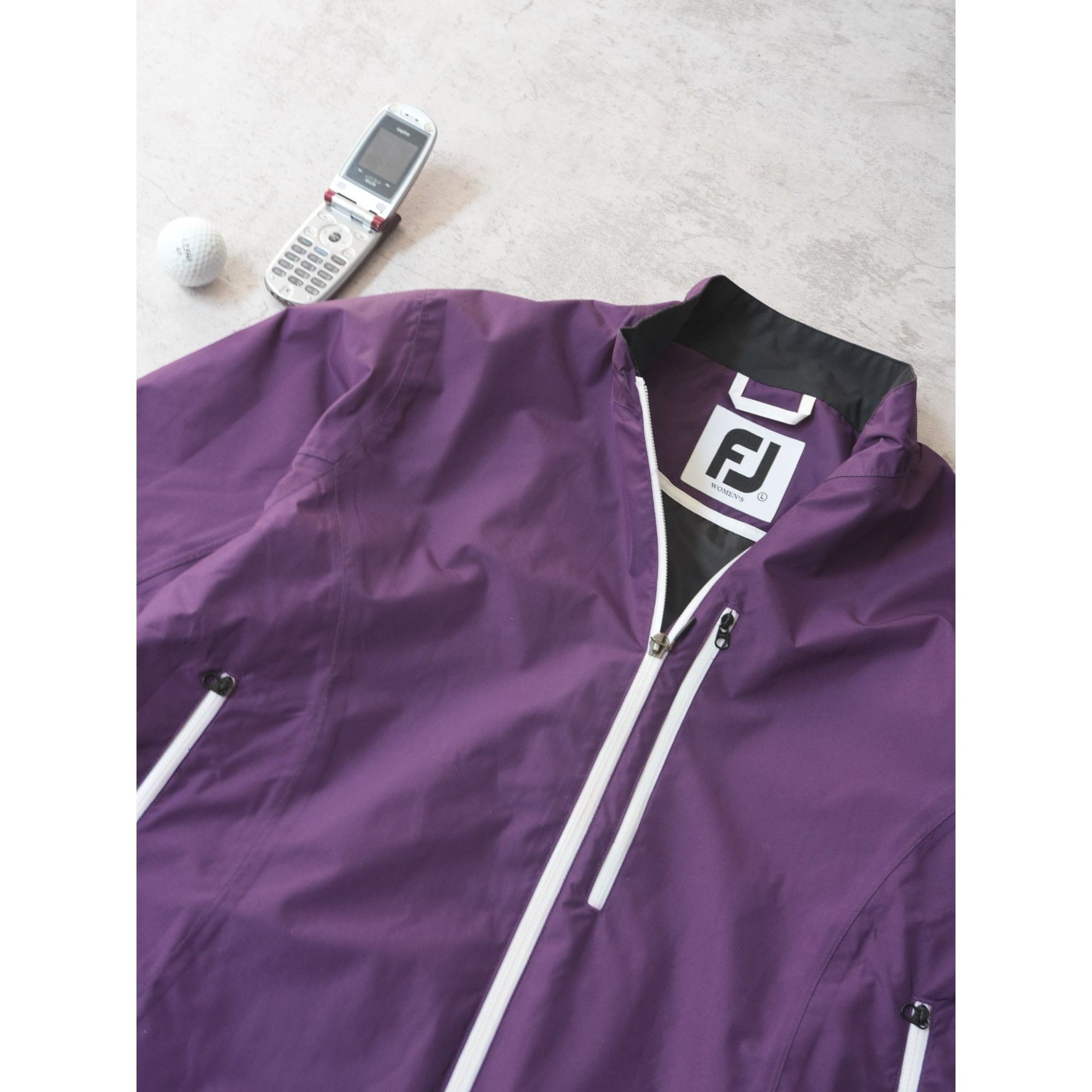 Footjoy Footjoy Women's Purple Golf Windbreaker Size L / US 10 / IT 46 - 2 Thumbnail