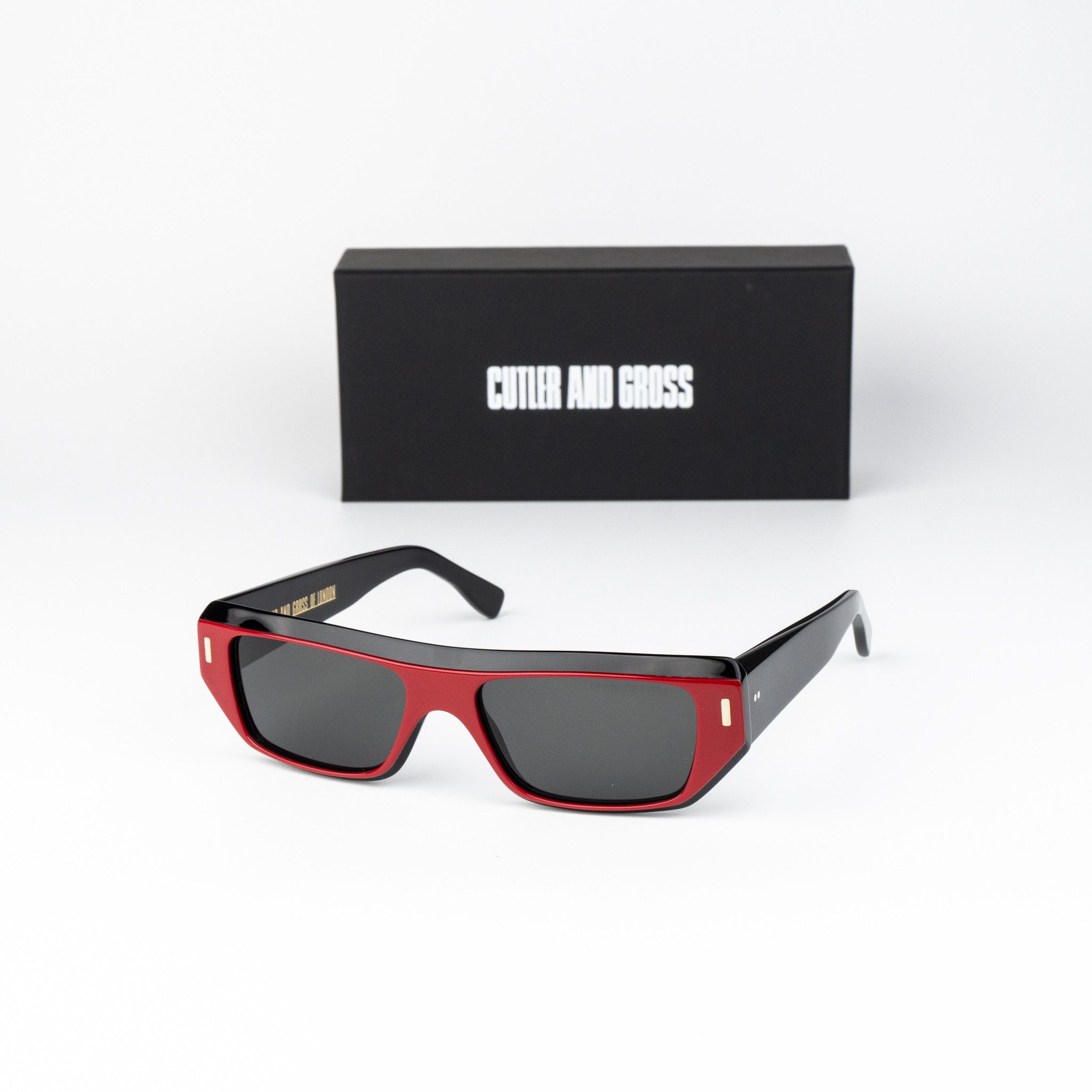 Cutler and Gross Women Sunglasses Black Red Rectangle CGSN1367 003 NEW AUTHENTIC Cutler and Gross Sunglasses for Women for sale | eBay main image 3