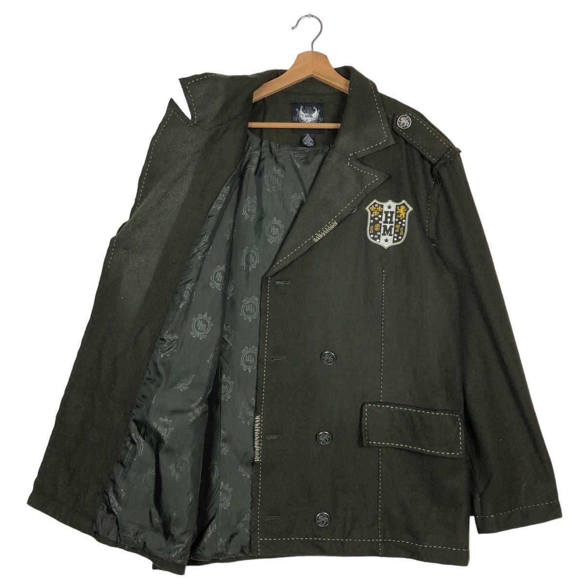Japanese Brand 🔥90s Hama Vintage Military Army Design Jacket Double Breast Size US XL / EU 56 / 4 - 8 Thumbnail