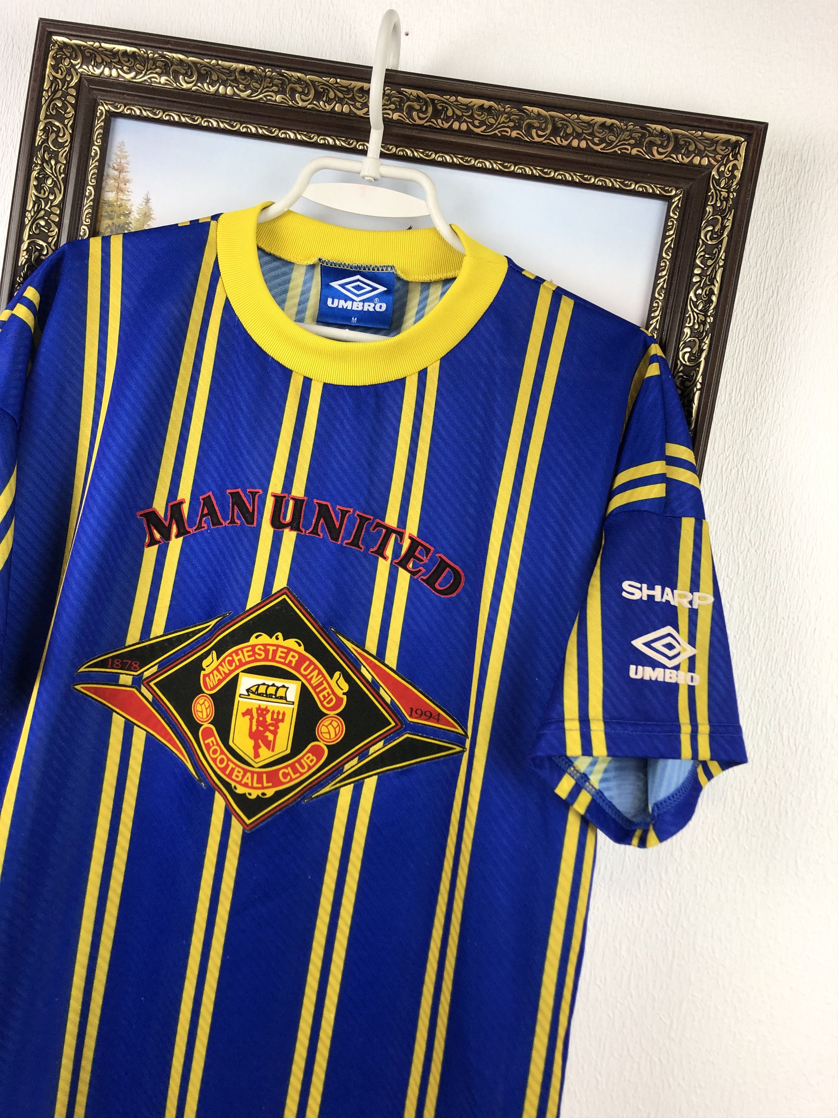 Umbro Vintage 90's Manchester United Football Shirt Soccer Jersey Size US M / EU 48-50 / 2 - 4 Thumbnail