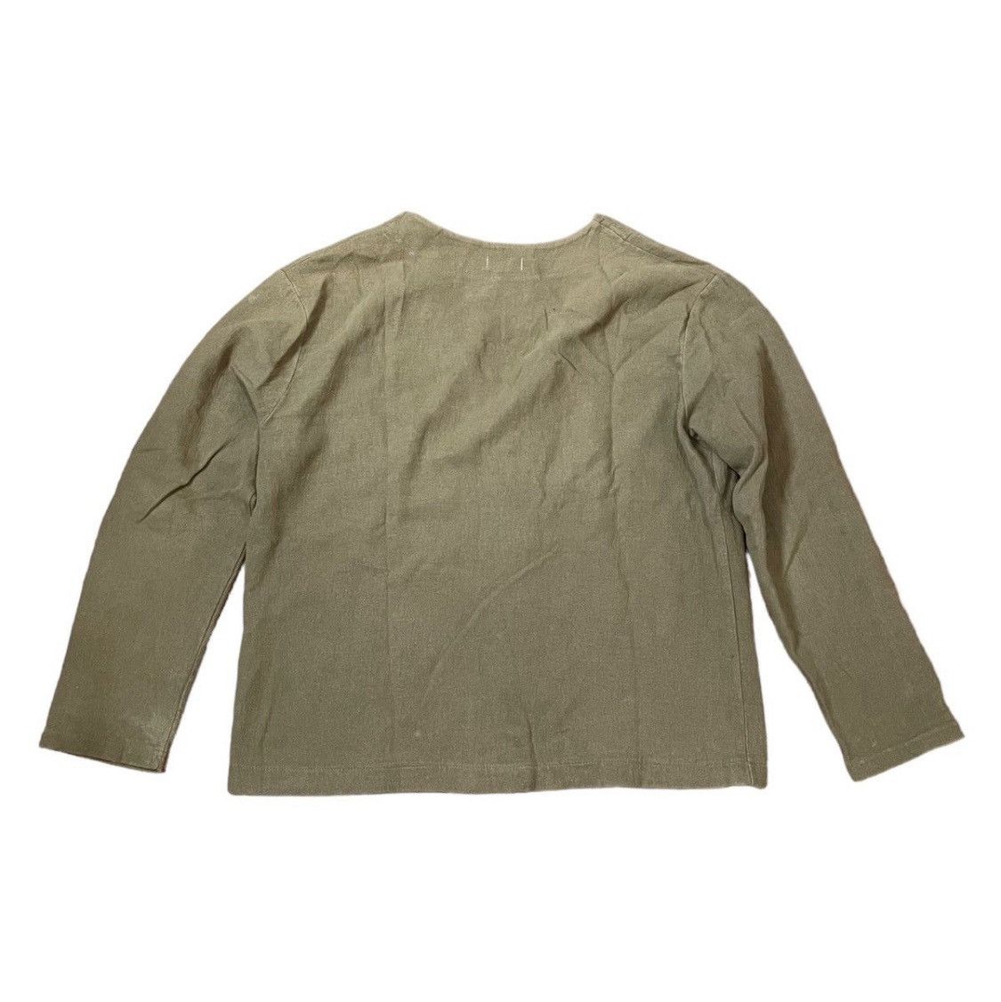 Issey Miyake Vintage Issey miyake im washed olive cardigan Size US L / EU 52-54 / 3 - 4 Thumbnail
