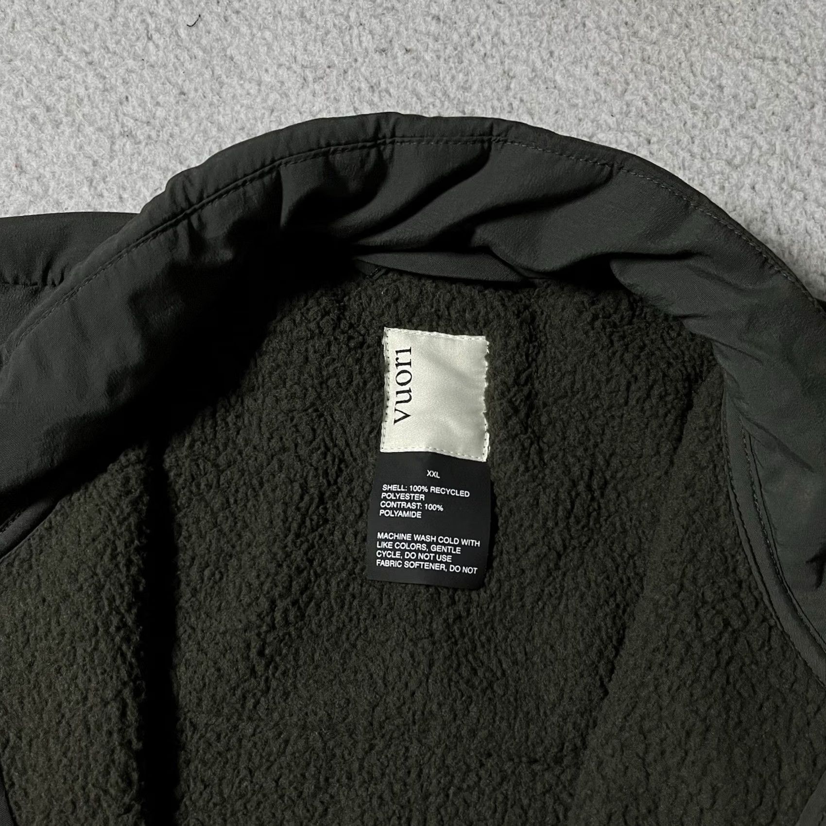 Vuori Vuori Jacket Mens 2XL Green Fleece Morrow Sherpa Full Zip Outdoor Performance Size US XXL / EU 58 / 5 - 4 Thumbnail