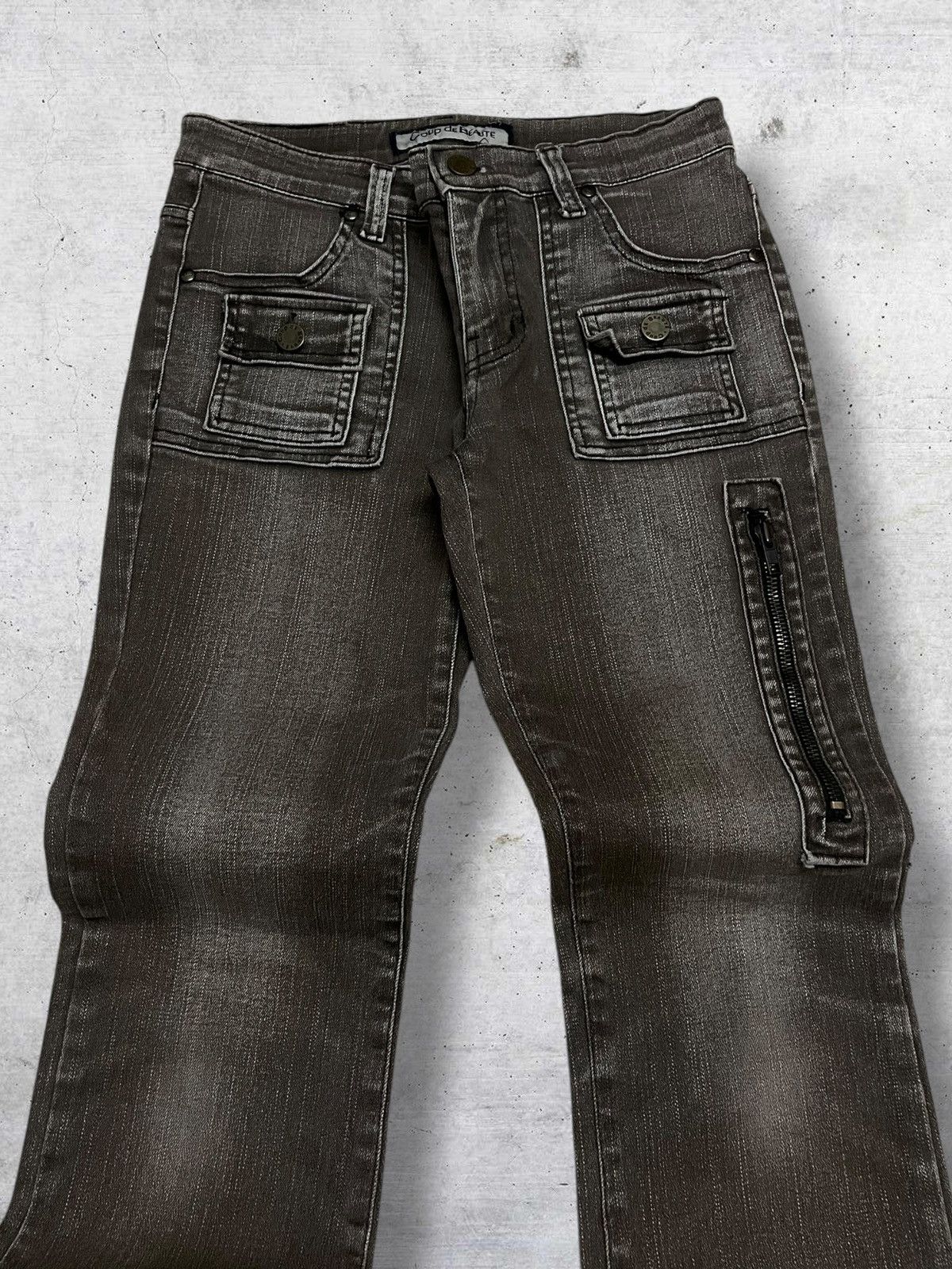 semanticdesign VINTAGE COUPE DE BEAUTE OG DESIGNER JAPAN FLARED BUSHPANT Size US 27 - 4 Thumbnail