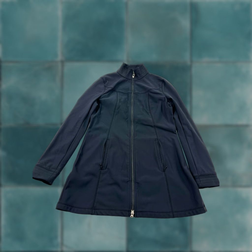 Prana VINTAGE prAna Jacket Women Medium Activewear Outdoor Fleece-Lined Navy Nylon Full Zip Fall Winter Size M / US 6-8 / IT 42-44 - 1 Thumbnail