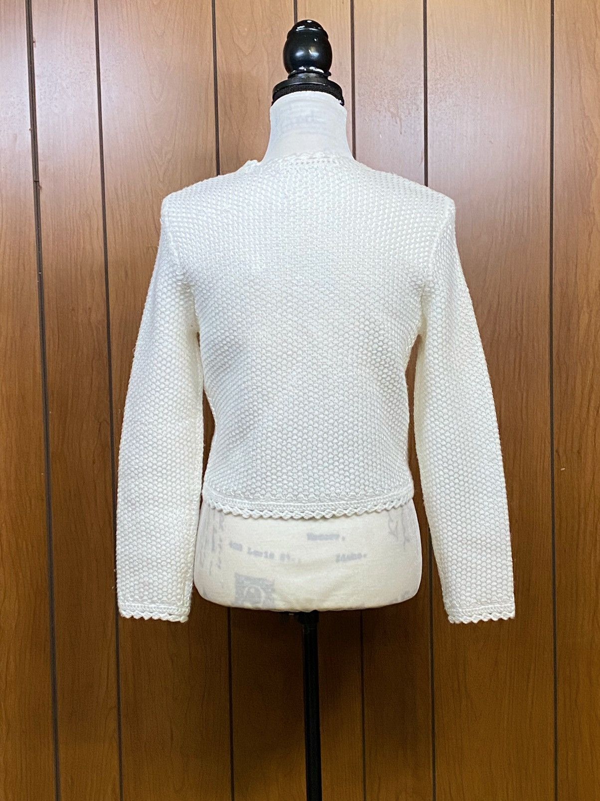 Alice + Olivia Alice and Olivia Scalloped Knit Jacket size M Size M / US 6-8 / IT 42-44 - 6 Thumbnail