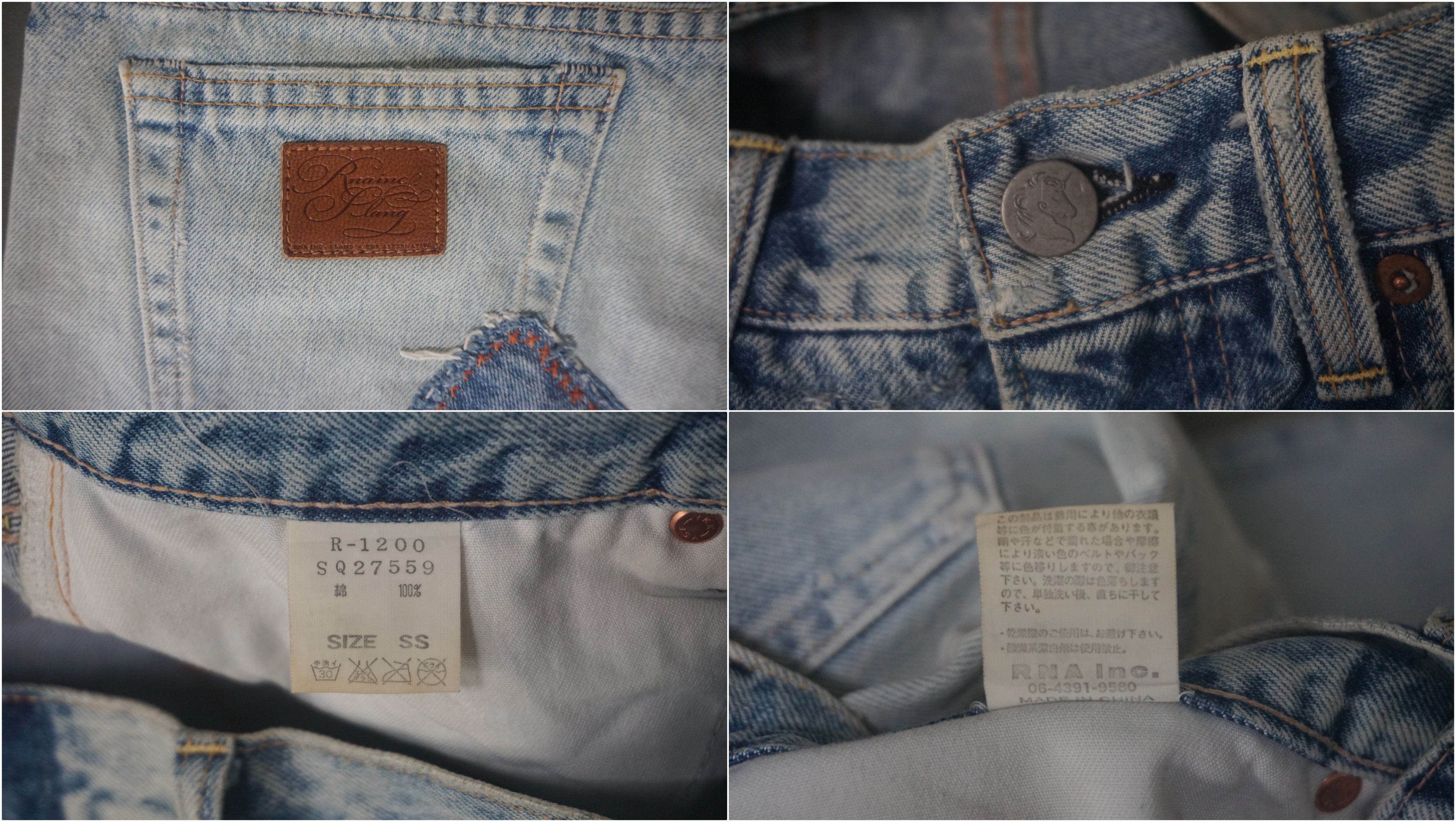 Japanese Brand RNA INC Slang Patchwork Jeans Size US 29 - 8 Thumbnail