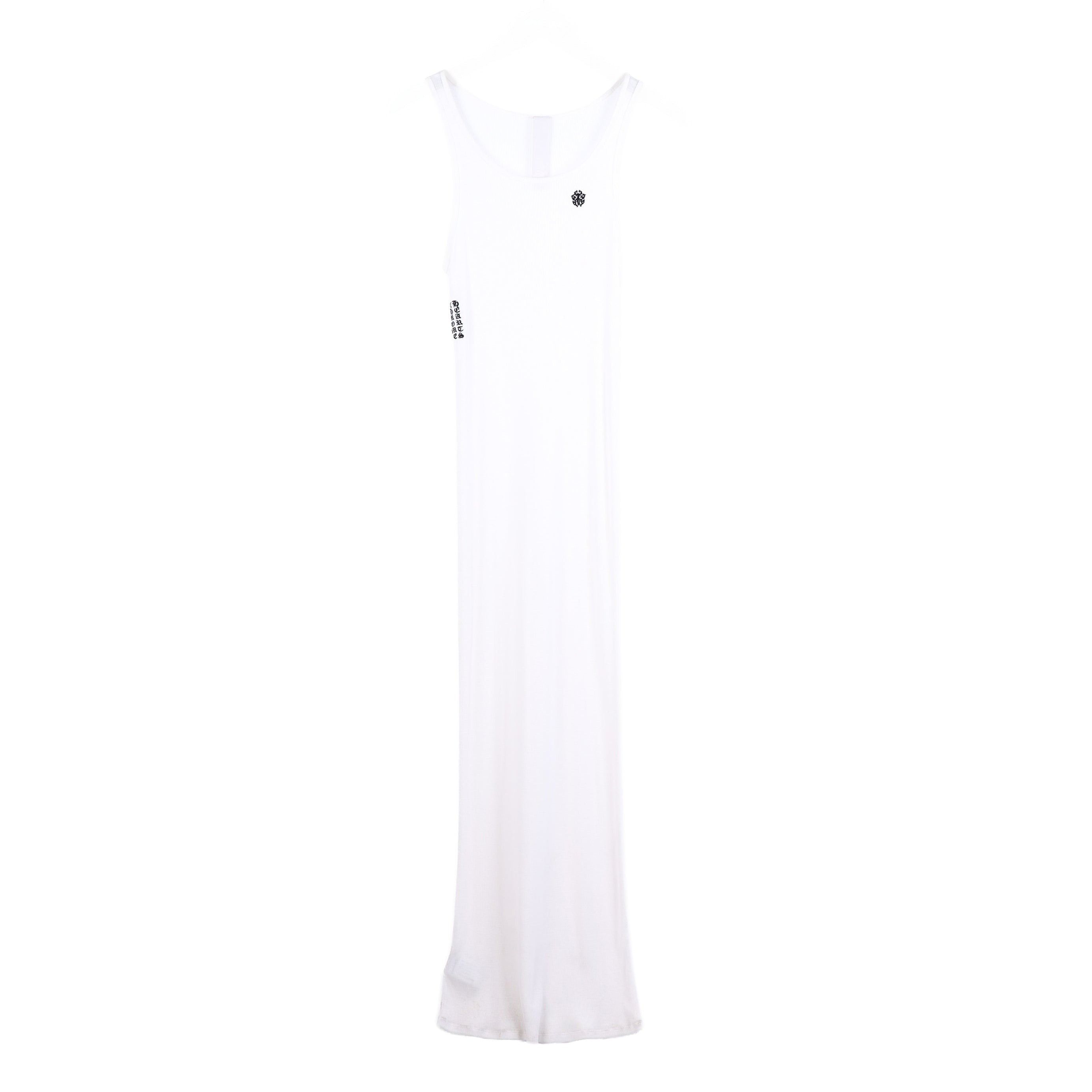 Chrome Hearts Chrome Hearts Womans White SCRIPT Long White Dress Size S / US 4 / IT 40 - 1 Thumbnail