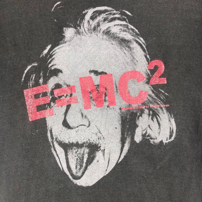 Japanese Brand Vintage " E=MC " Albert Einstein Permanent Slider T-shirt Size US S / EU 44-46 / 1 - 5 Thumbnail