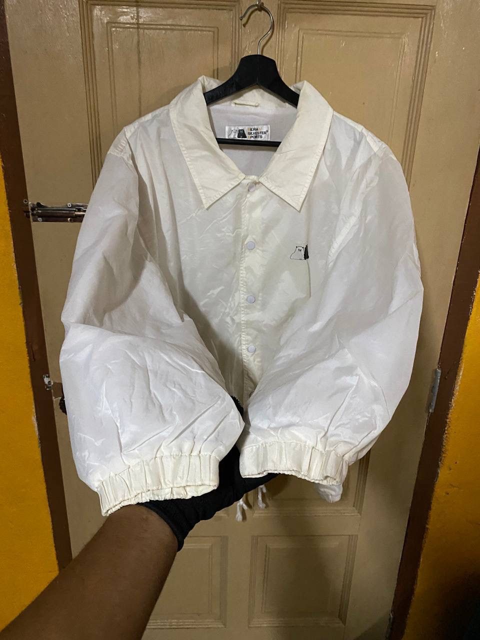 Vintage Vintage 90s Silvia & Silvester Nylon Coach Jacket Size US L / EU 52-54 / 3 - 7 Thumbnail