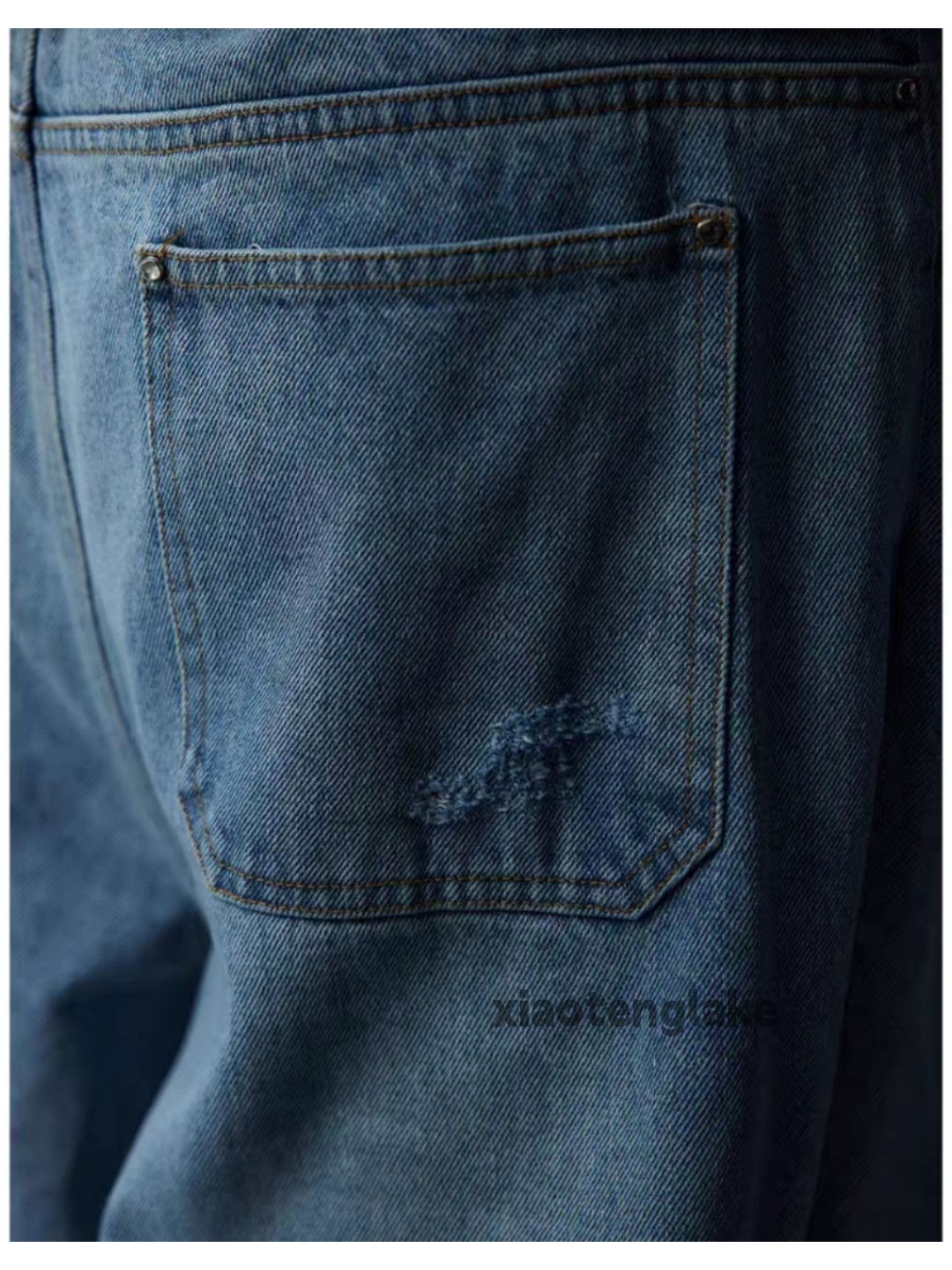 Jean × Vintage utility washed faded loose baggy pleased hiphop jeans Size US 36 / EU 52 - 5 Thumbnail