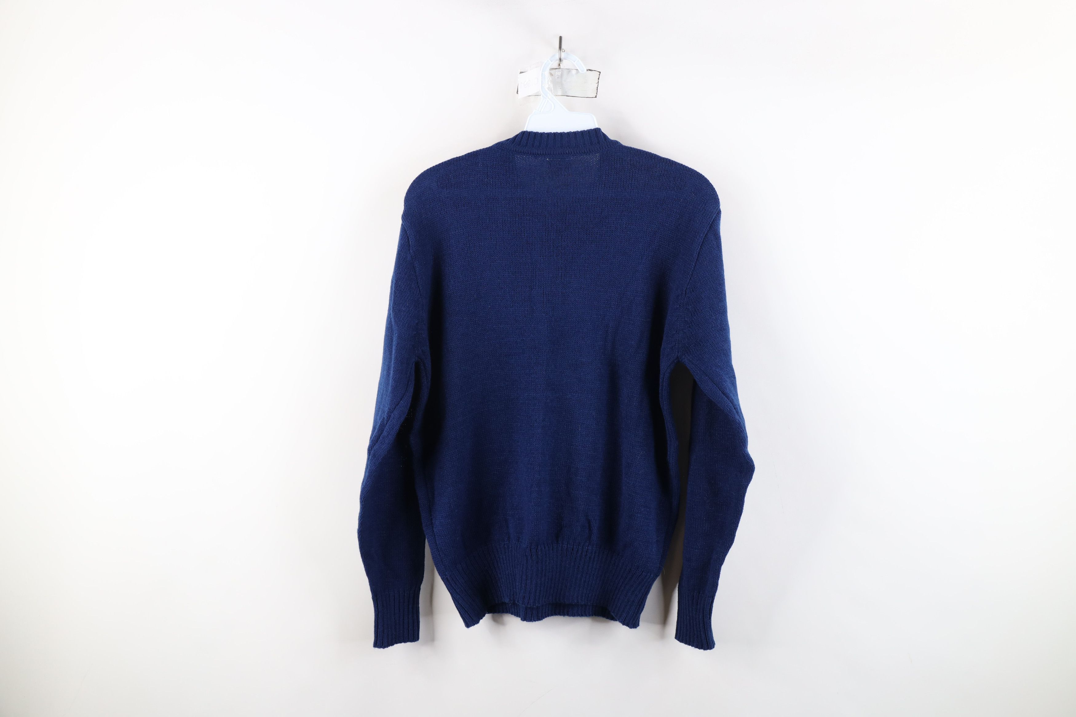 Vintage Vintage 70s Streetwear Chunky Cable Knit Crewneck Sweater Size L / US 10 / IT 46 - 6 Thumbnail