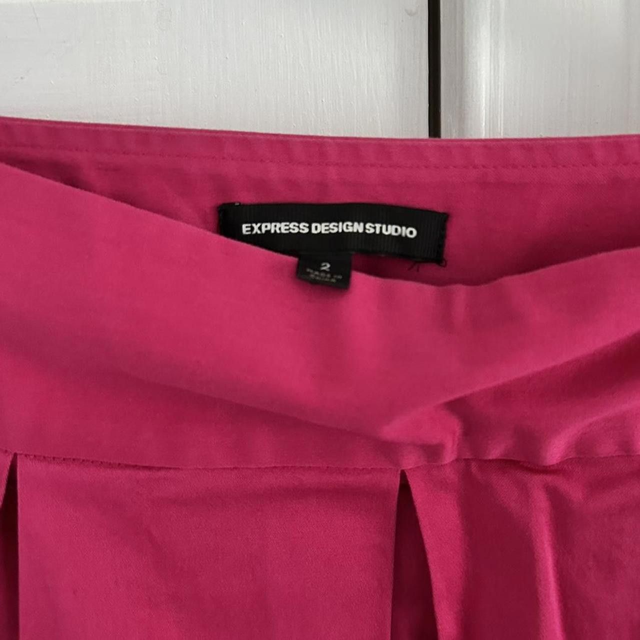 Express Express Women's Pink and Purple Skirt Size 26" / US 2 / IT 38 - 3 Thumbnail