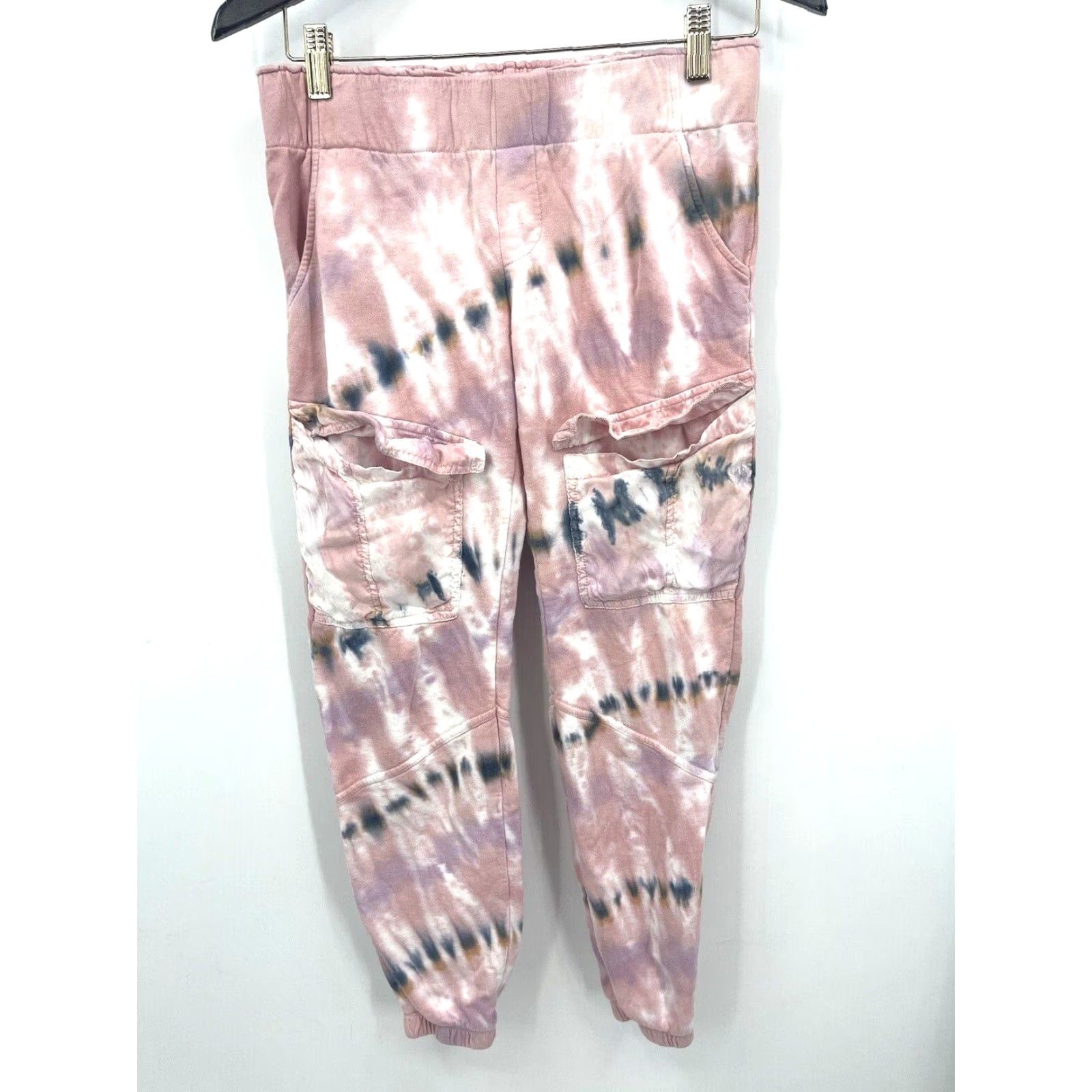 Young Fabulous & Broke Young Fabulous & Broke Jogger Pants Womens XS Pink Solid Fleece Pockets Boho 90s Size 26" / US 2 / IT 38 - 4 Thumbnail