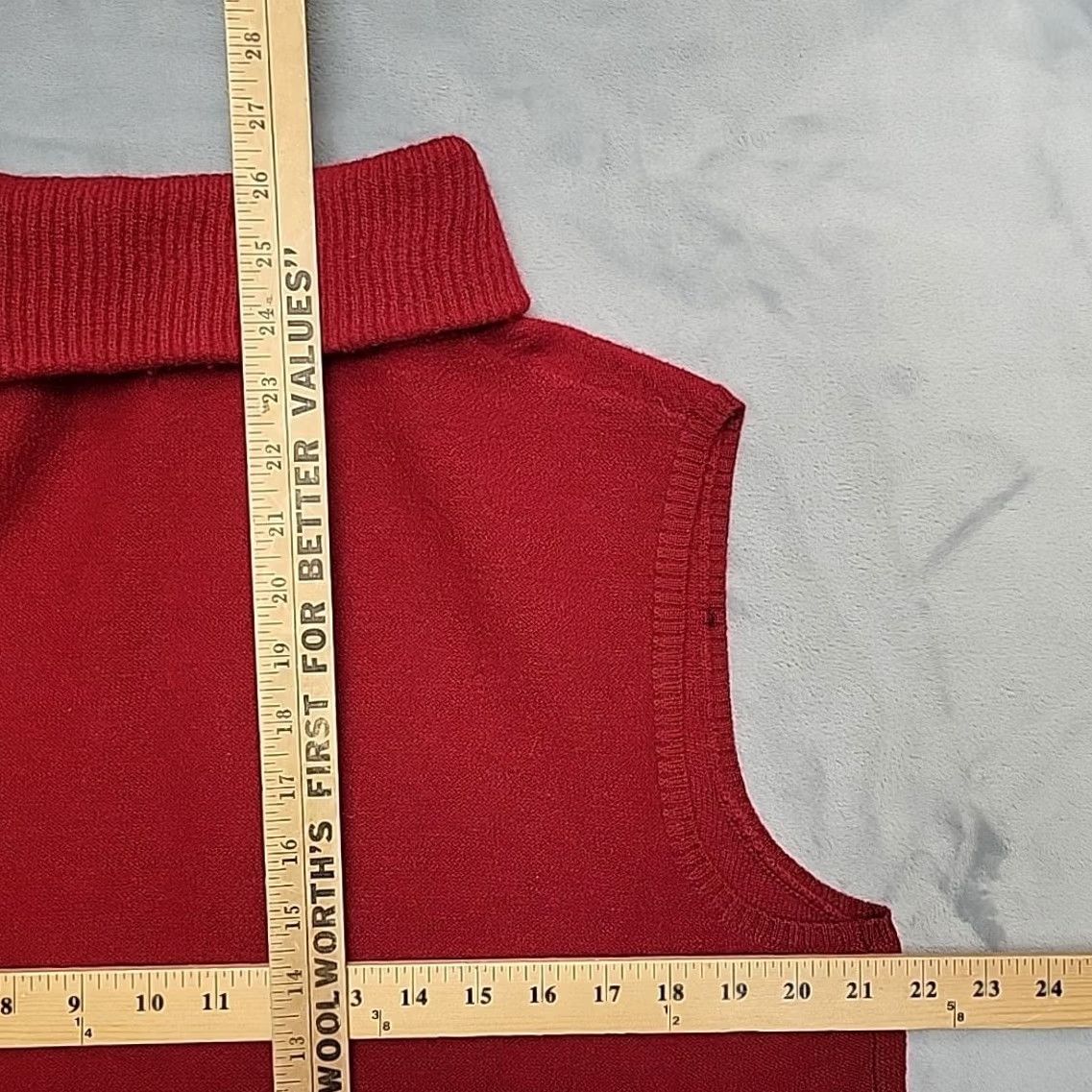 Vintage VINTAGE CJ Banks Sweater Vest Womens 1X Red Wool Knit Full Zip Sleeveless Cardigan Vest Size XL / US 12-14 / IT 48-50 - 8 Thumbnail