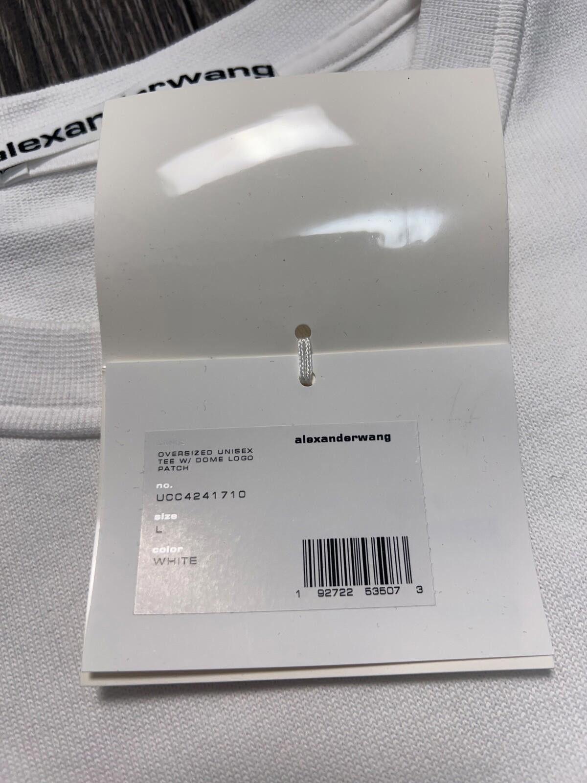 Alexander Wang NWT Unisex Mens WomensDome Logo Tee Oversize T Shirt White L Size US L / EU 52-54 / 3 - 7 Thumbnail