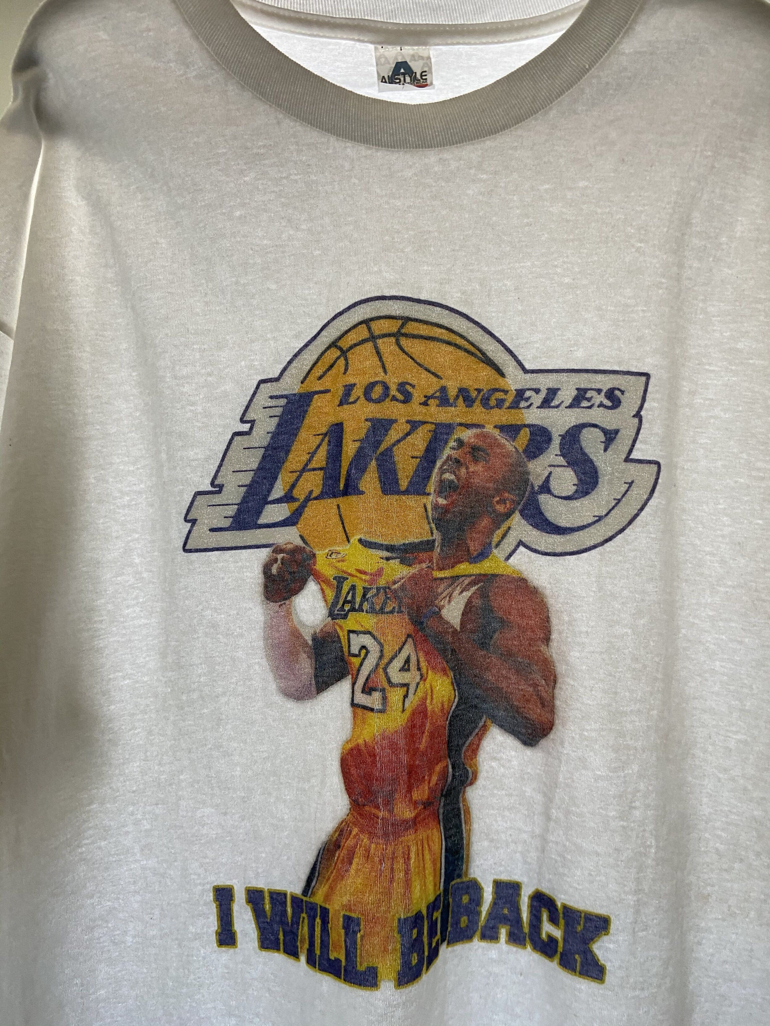 NBA (3XL) Vintage Kobe Bryant LA Lakers "I'll Be Back" T-Shirt Size US XXL / EU 58 / 5 - 5 Thumbnail