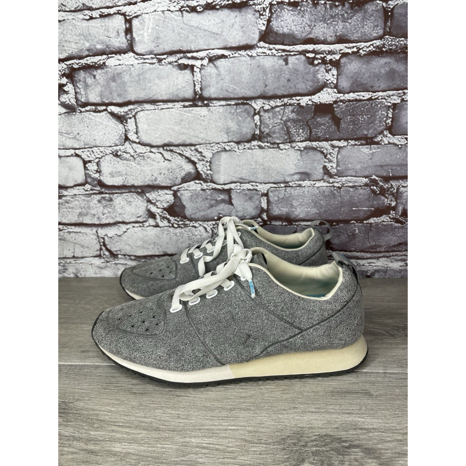 Native Native Monaco Gray Suede White Lace Up Casual Sneakers Shoes Size US 7 / EU 40 - 15 Thumbnail