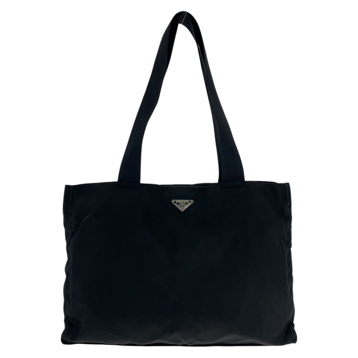 Prada Prada Tessuto Triangle Logo 2Way Tote Bag 502467 Others Shoulder Bag in Black, Women's