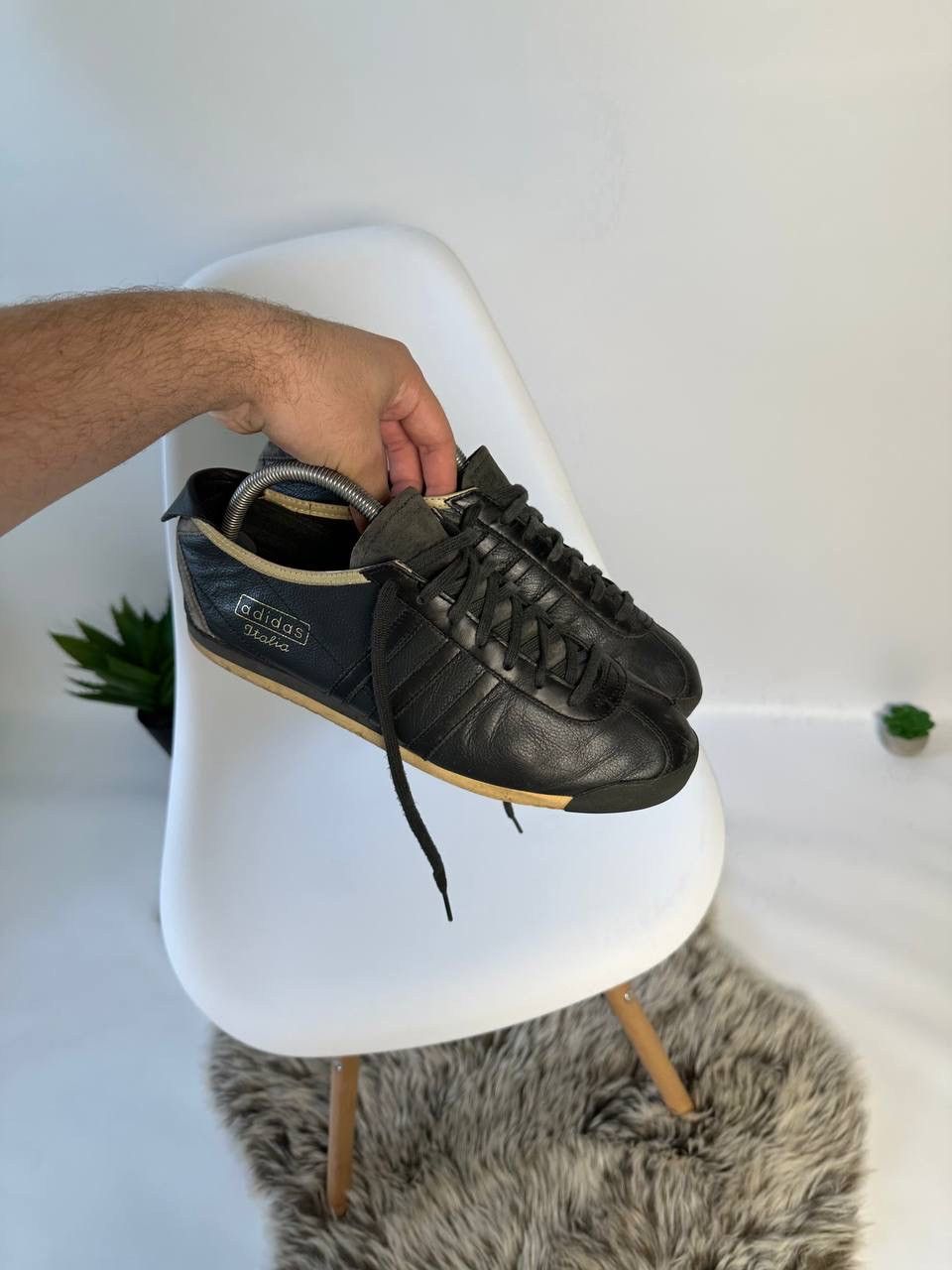 Adidas × Vintage 🔥00’s ADIDAS ITALIA LEATHER SHOES Size US 8.5 / EU 41-42 - 8 Thumbnail