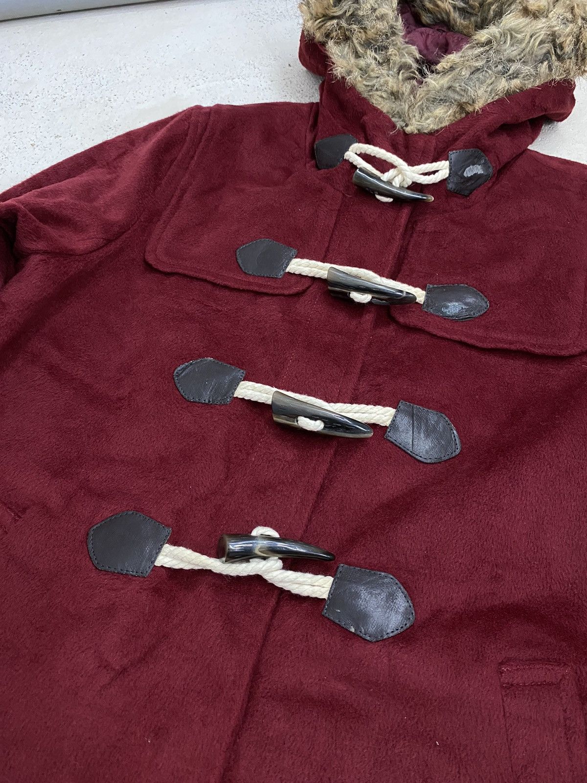 Tornado Mart Avant Garde Hoodie Fur Winter Jacket Harris Tweed Style Size US S / EU 44-46 / 1 - 4 Thumbnail