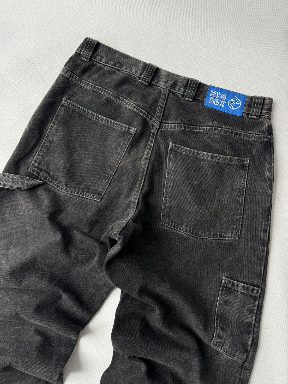 JNCO Rare Polar Big Boy Work Pants Washed Black Baggy Jnco Style Size US 32 / EU 48 - 9 Thumbnail