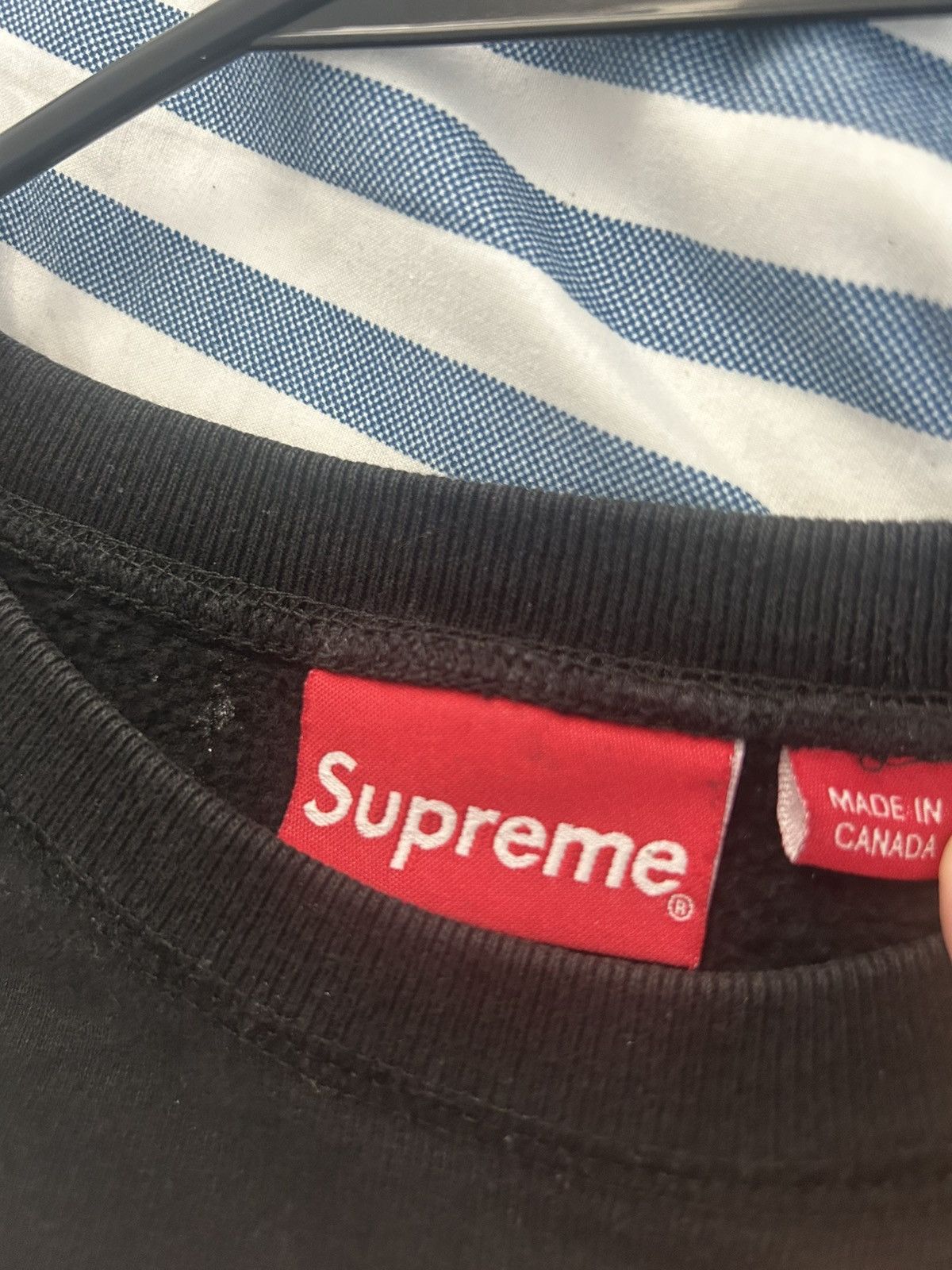 Supreme Supreme Spin Crewneck Black Size Large Size US L / EU 52-54 / 3 - 3 Thumbnail