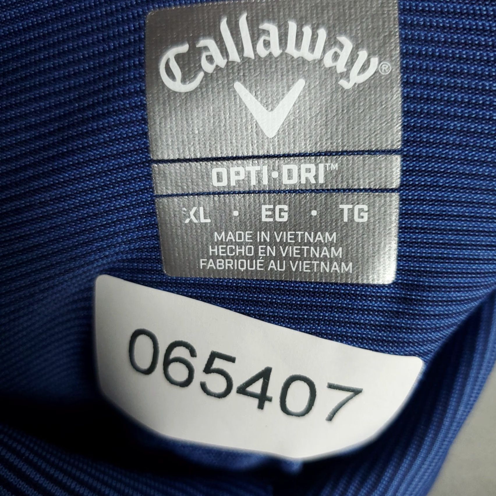 Callaway Callaway Polo Shirt Mens XL Blue Striped Opti Dri Fit Golf Short Sleeve Size US XL / EU 56 / 4 - 6 Thumbnail