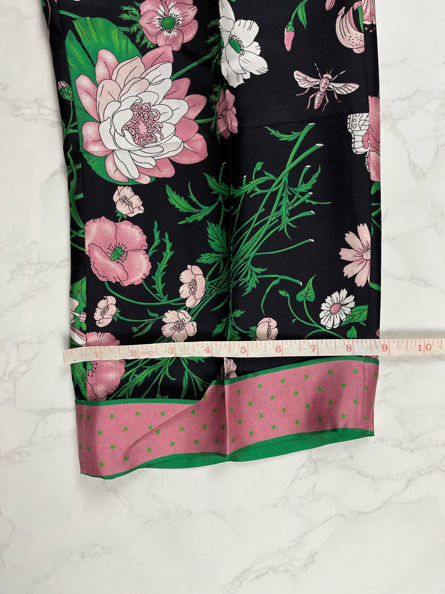Gucci 🔥75% OFF🔥 [SALE] Gucci Floral Print Silk Palazzo Pants Size 28" / US 6 / IT 42 - 10 Thumbnail