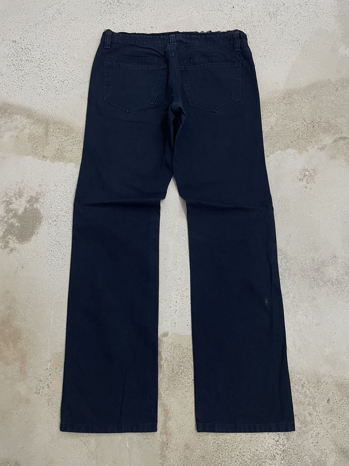 Issey Miyake Sunaokuwahara by Issey Miyake Japan Dark Blue Formal Pants Size US 29 - 8 Thumbnail