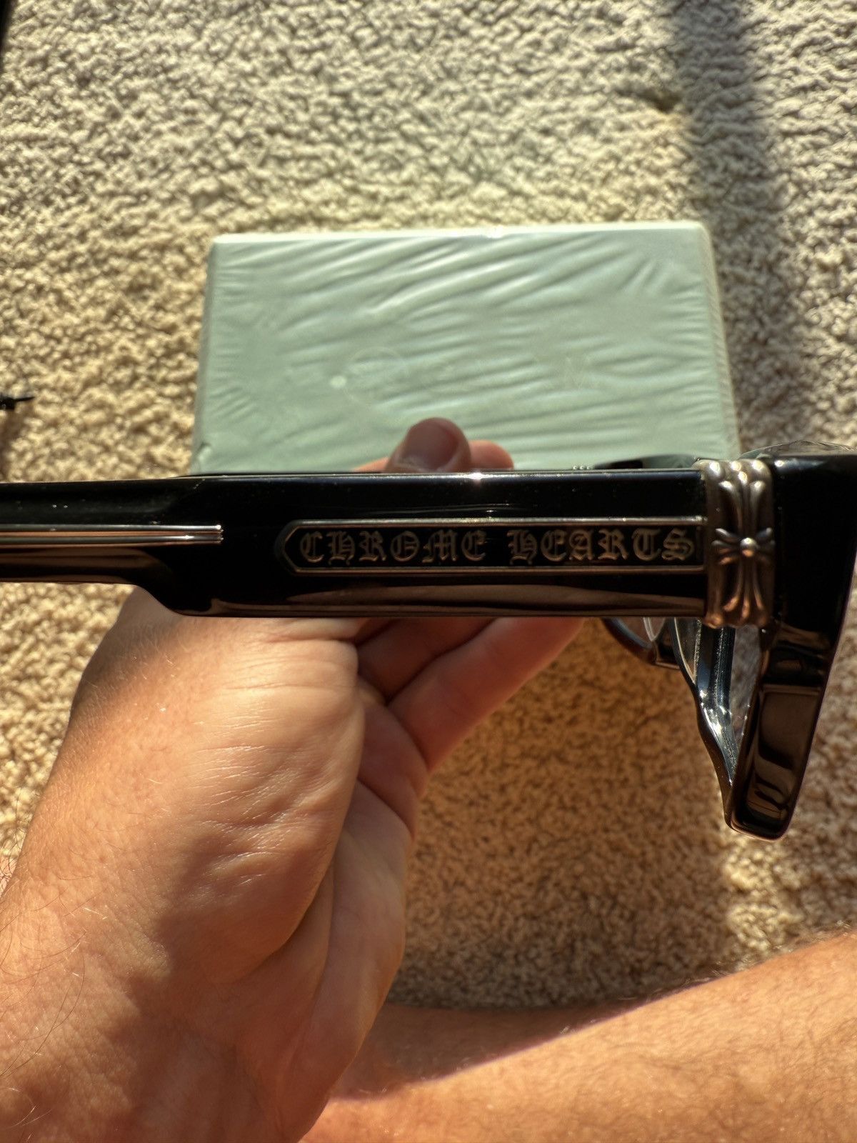 Chrome Hearts Chrome Hearts 2 THICK Black Eyeglasses – Sterling Silver Size ONE SIZE - 4 Thumbnail