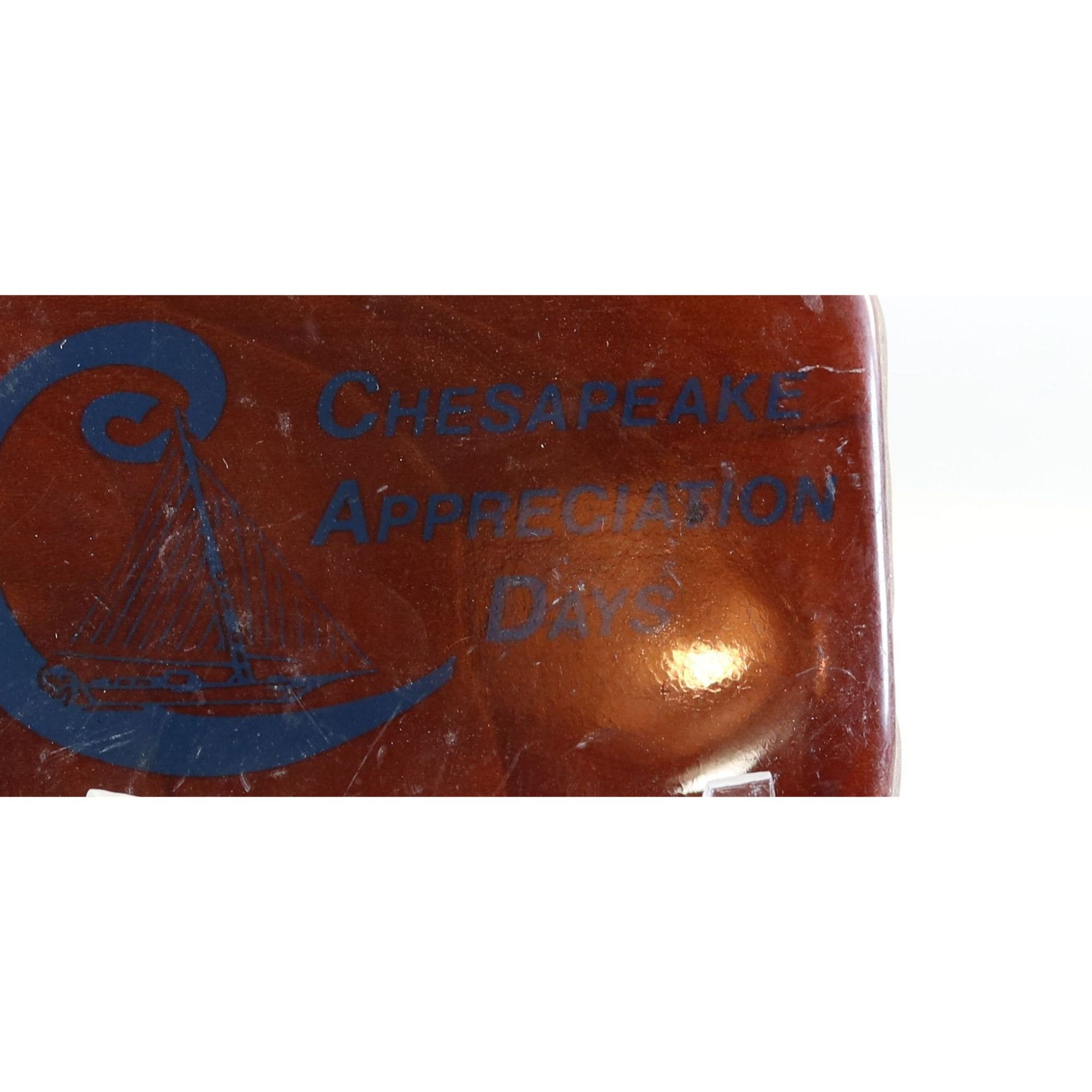 Vintage Belt Buckle Chesapeake Appreciation Days Wooden Vintage Buck Size ONE SIZE - 2 Thumbnail