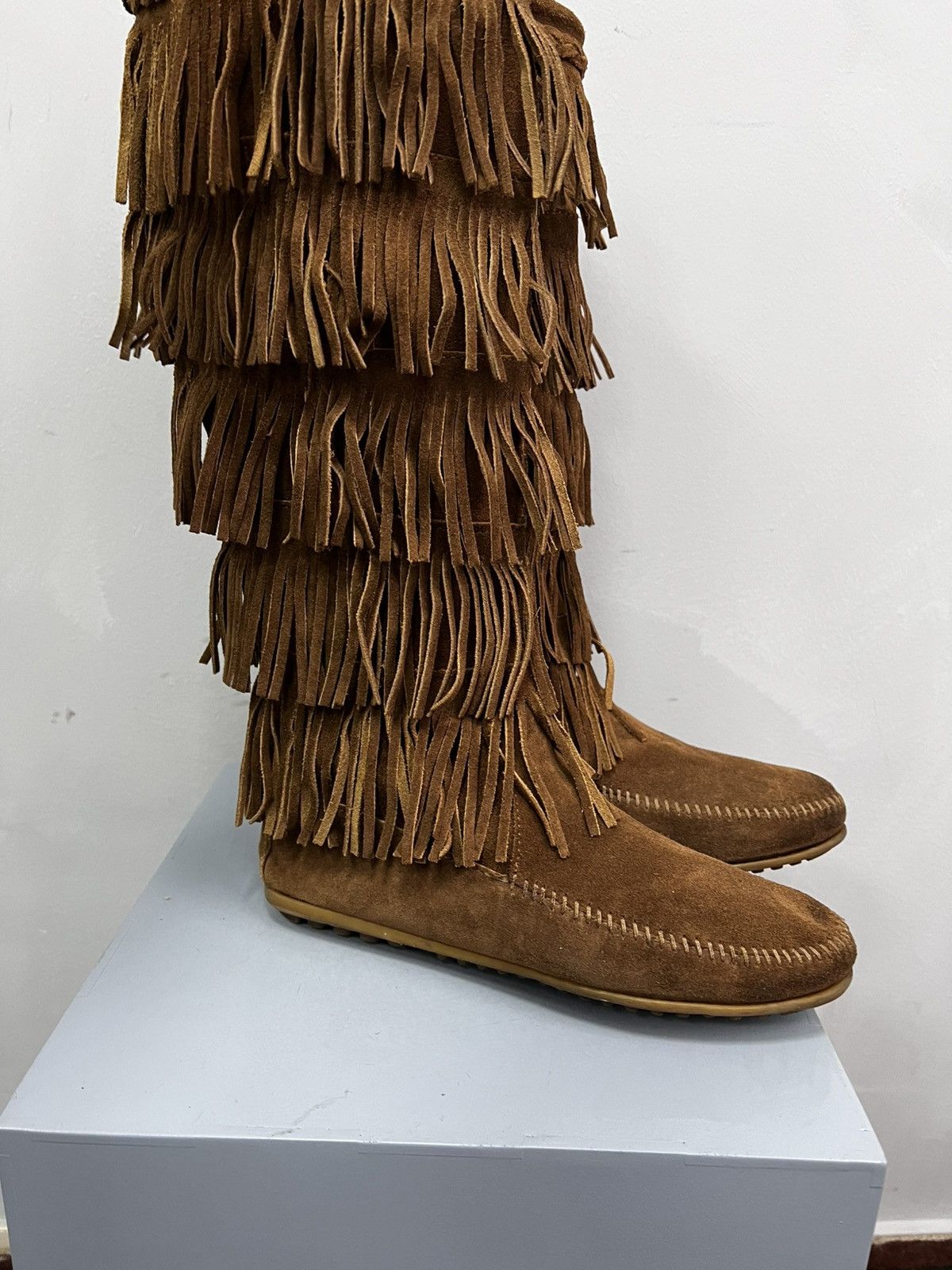 14th Addiction × Japanese Brand VTG 14th Addiction style 2000s Suede Boots high top shoes Size US 7 / IT 37 - 5 Thumbnail