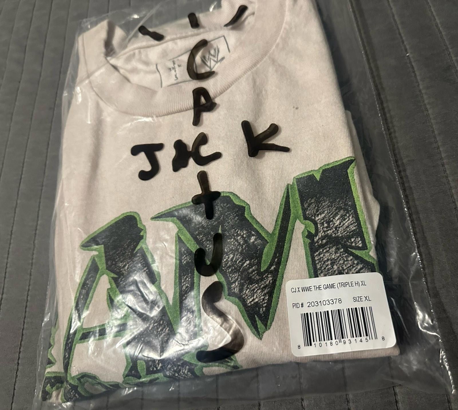 Travis Scott Travis Scott Triple H WWE WrestleMania Cactus Jack TShirt XL Size US XL / EU 56 / 4 - 4 Thumbnail