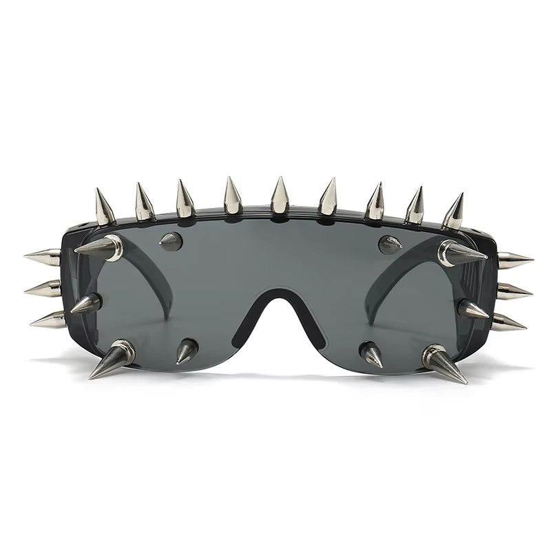 Jewelry Big Frame Nail Rivet Sunglasses Size ONE SIZE - 3 Thumbnail