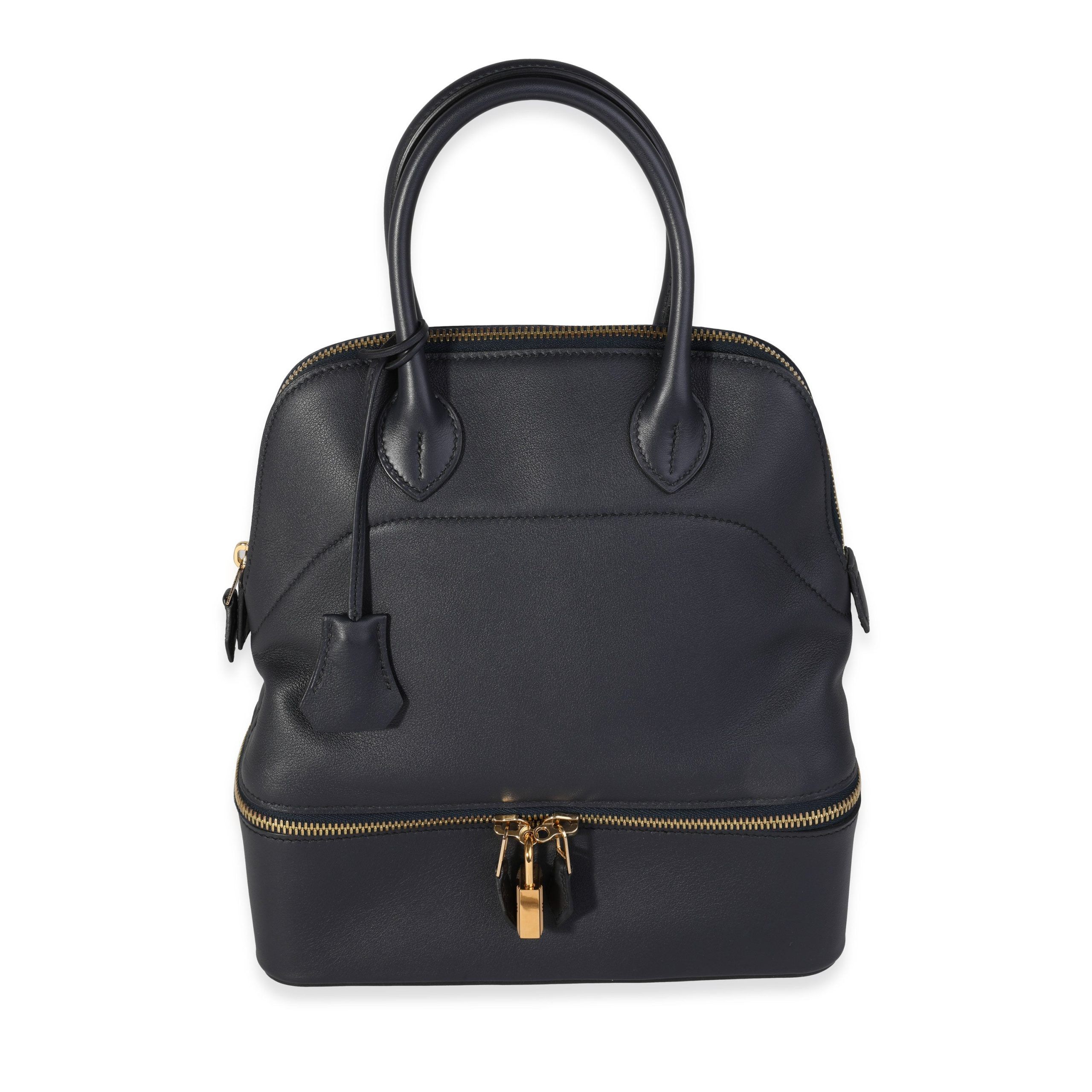 Hermes Bleu Nuit Evercolor Bolide Secret GHW