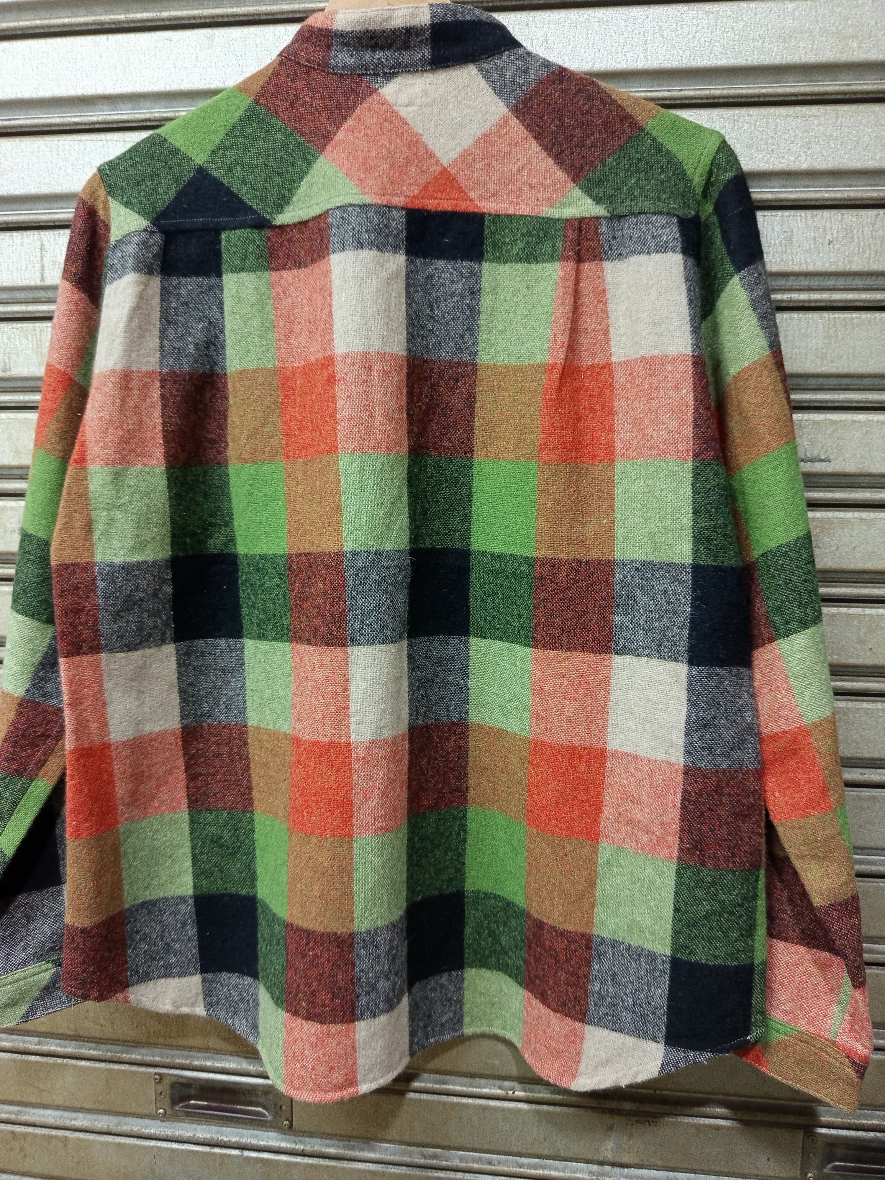 Japanese Brand Japan wool blend plaid pullover shirt. Size L / US 10 / IT 46 - 8 Thumbnail